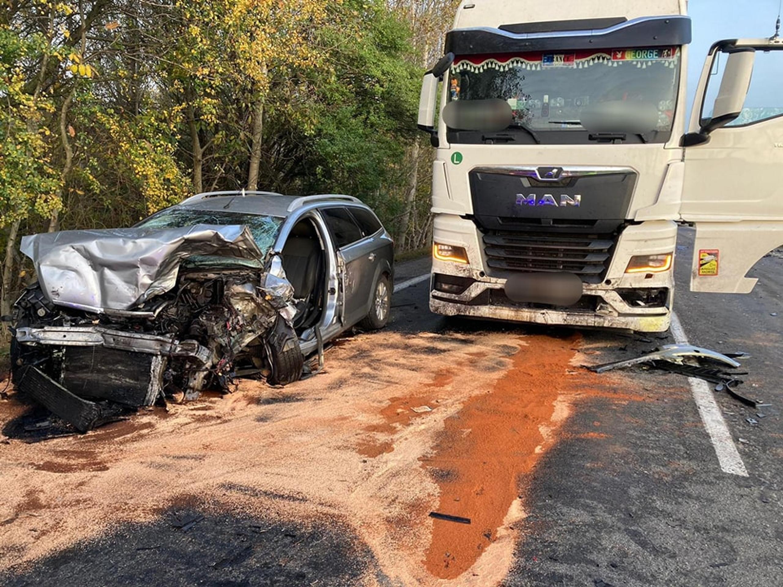 Nehoda pri obci Dolný Štál.