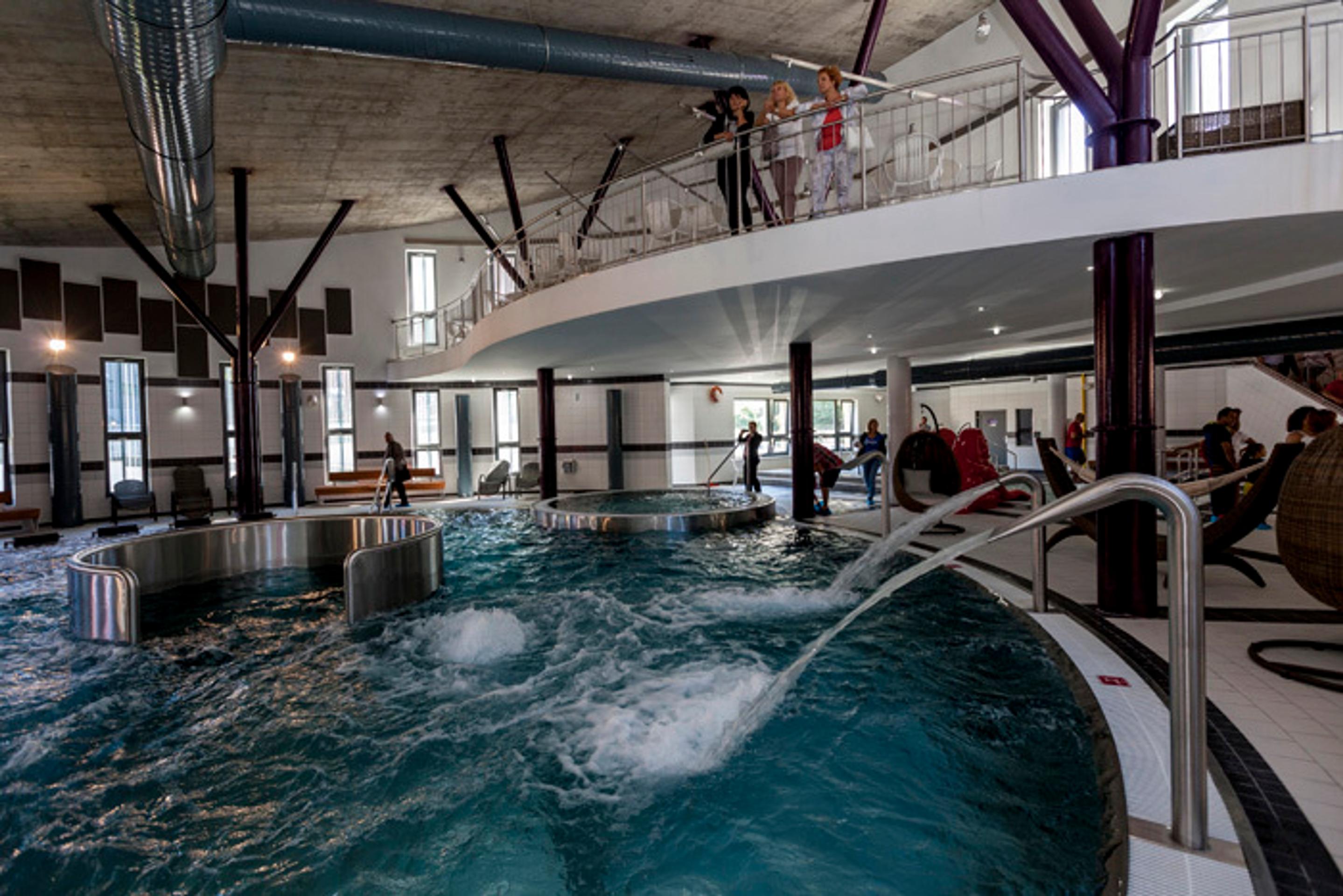 Interiér novej plavárne v bratislavskej Petržalke.