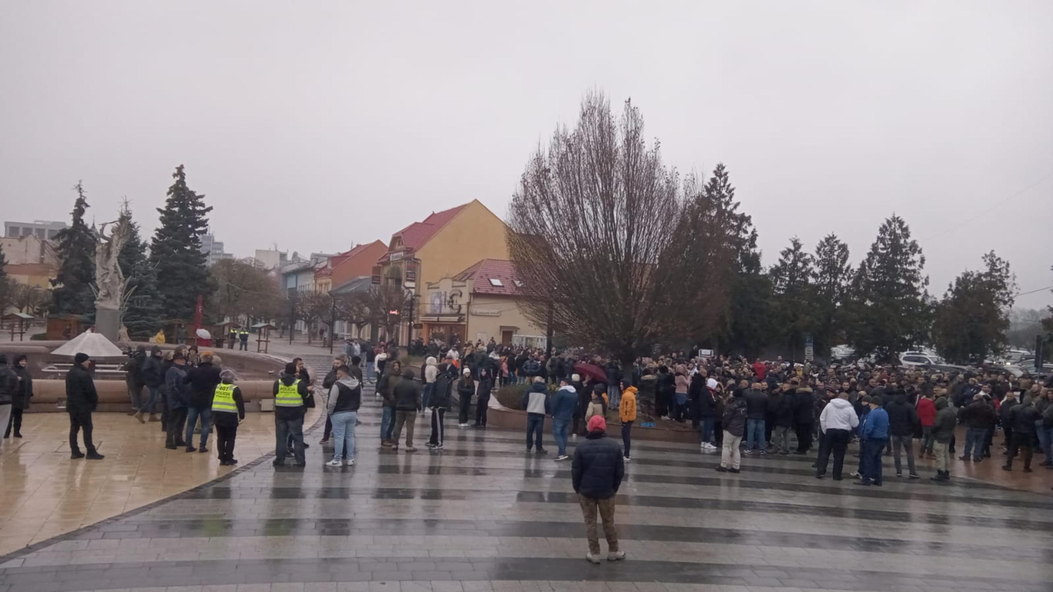 Protest v Michalovciach
