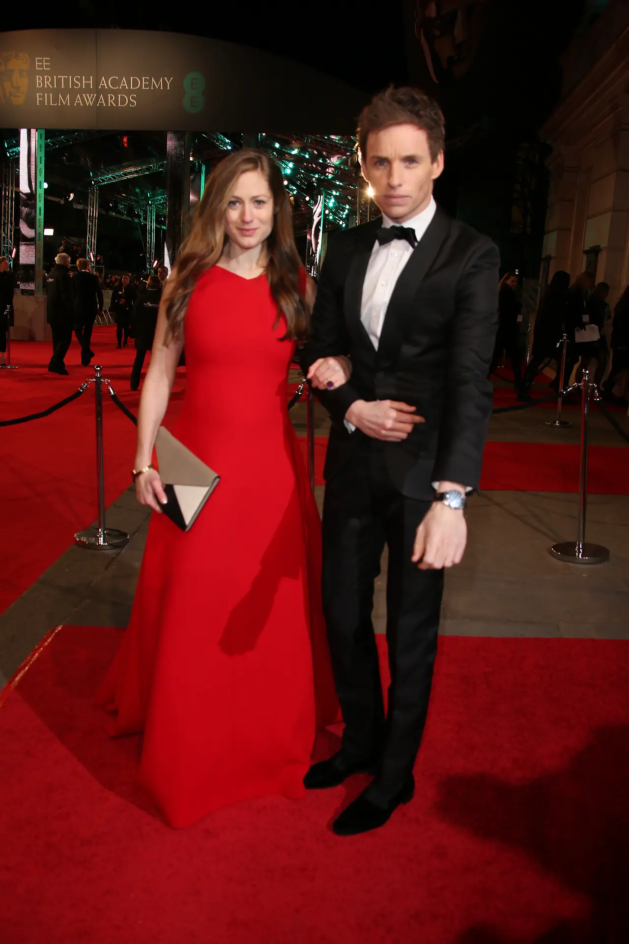 Eddie Redmayne s manželkou