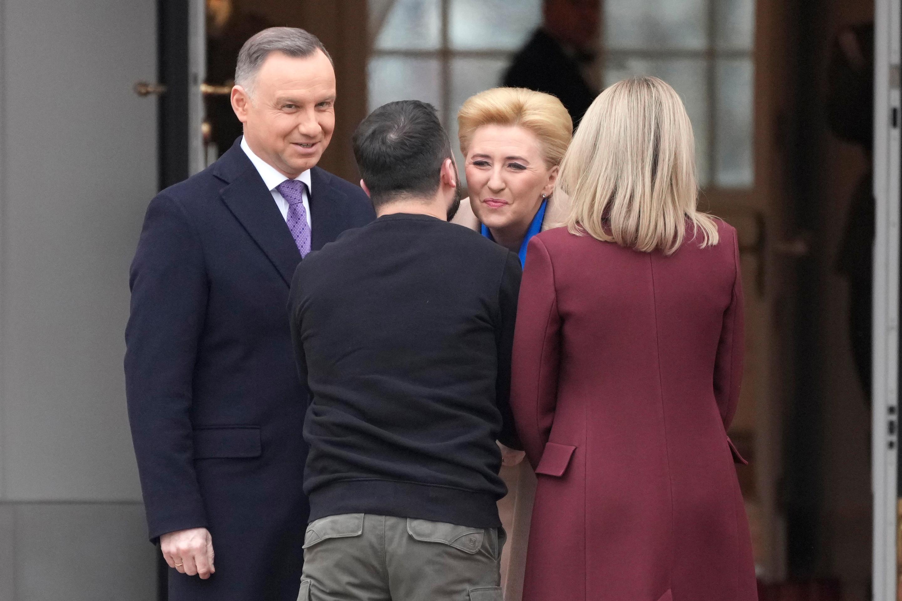 Zelenskyj s manželkou navštívili Poľsko.