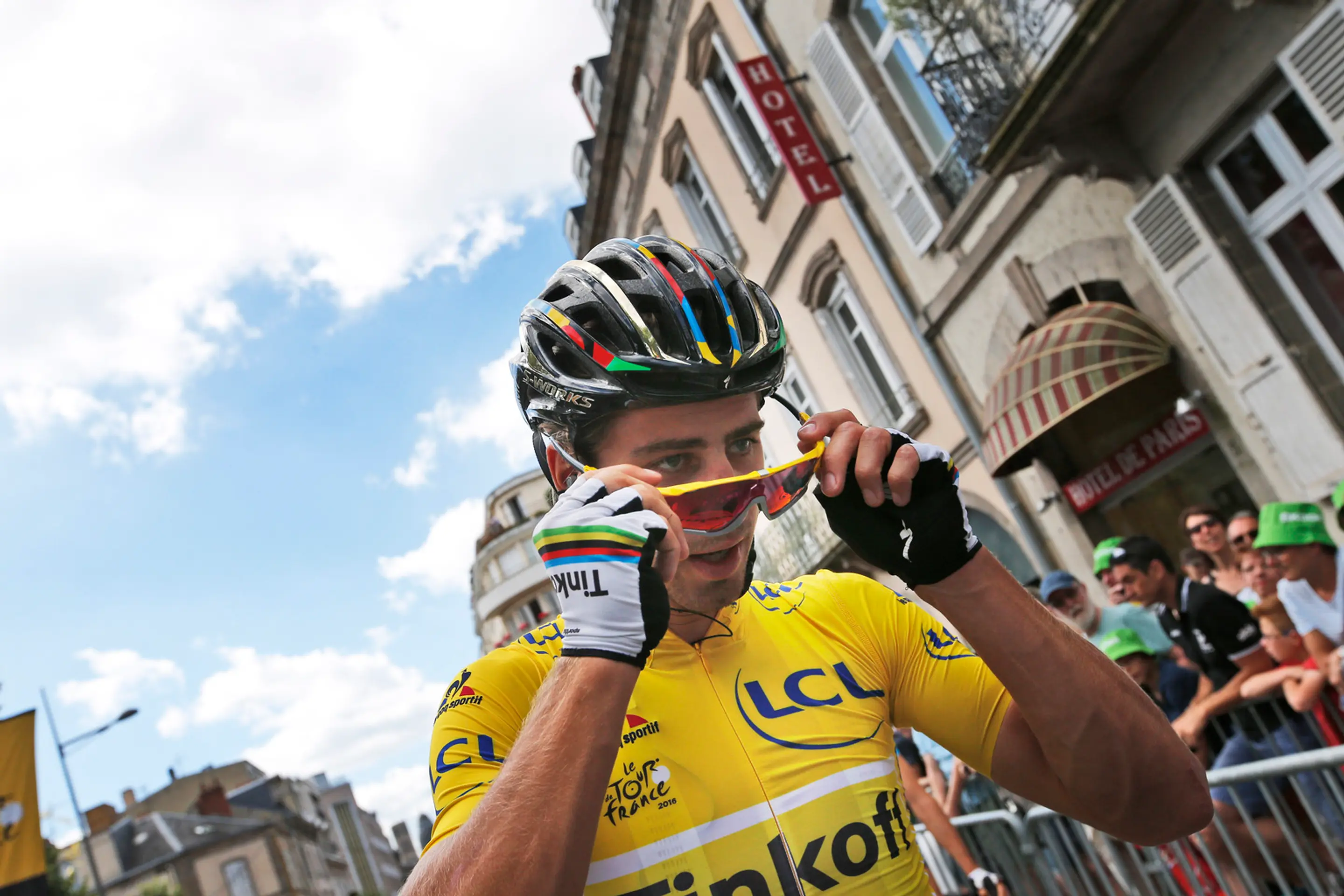 Peter Sagan pred štartom 5. etapy Tour de France.