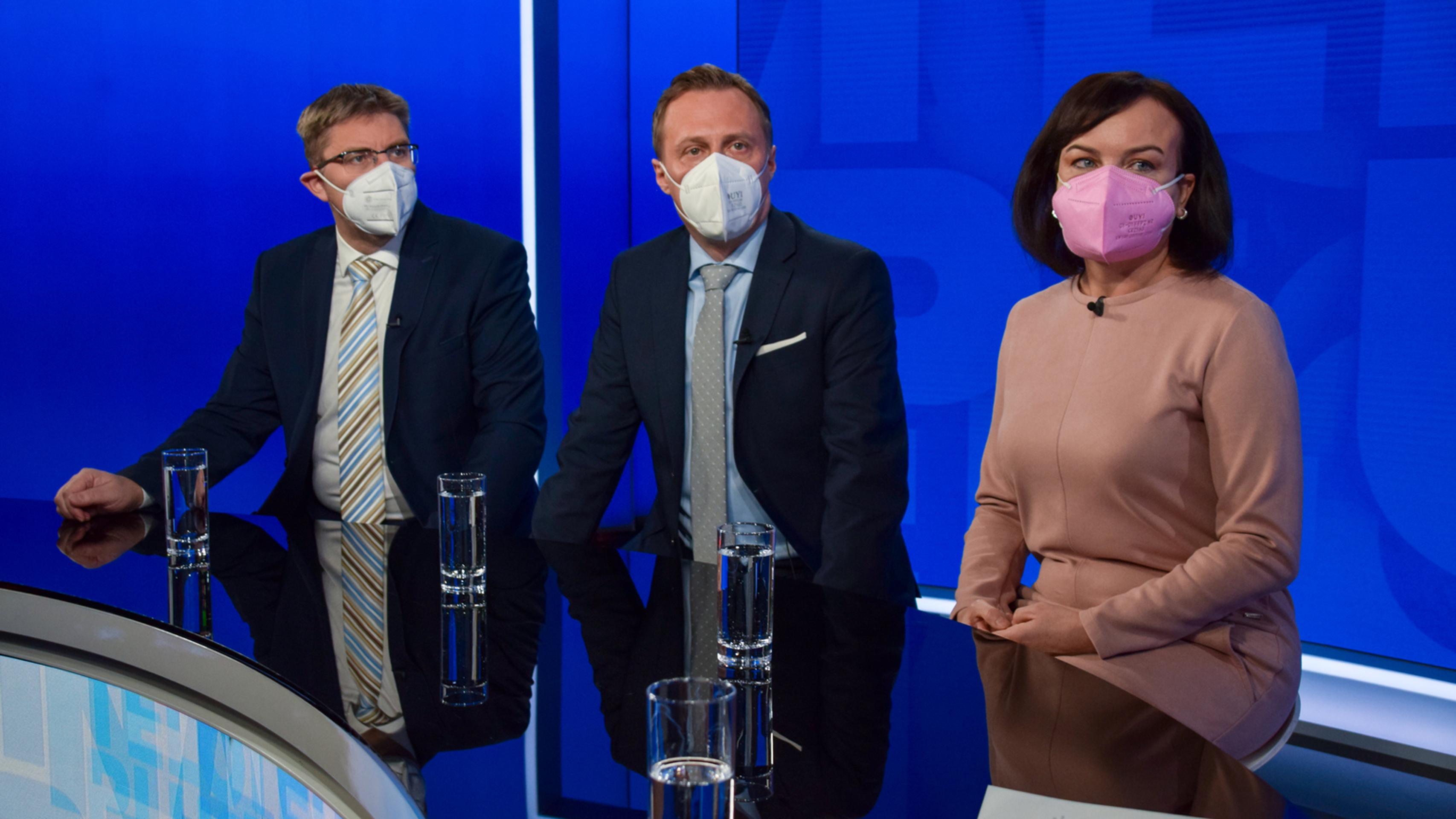 M. Slosiarik, M. Vagovič a Z. Petková v Na telo plus.