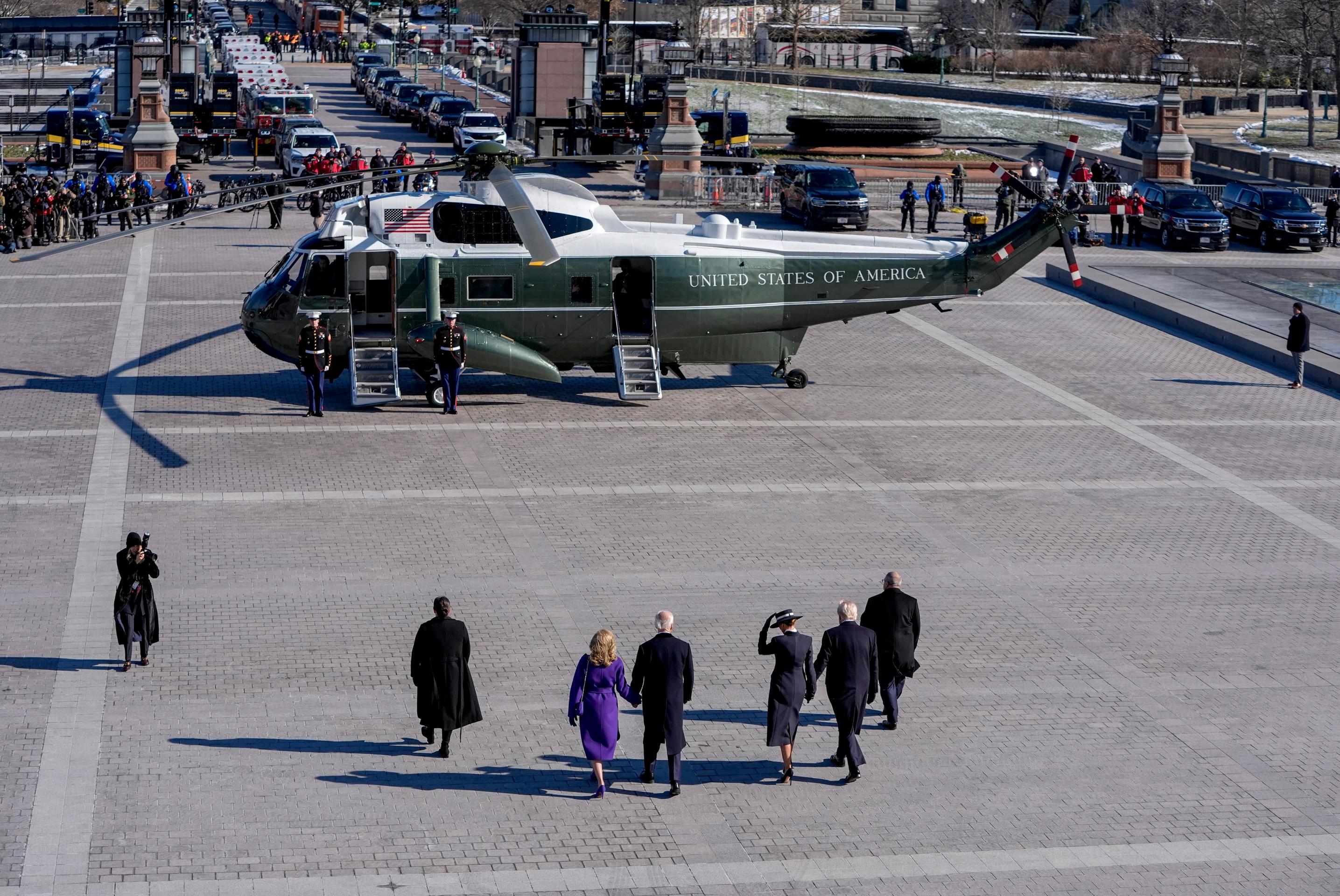 Bidenovci po Trumpovej prísahe odcestovali zo základne Andrews do Kalifornie