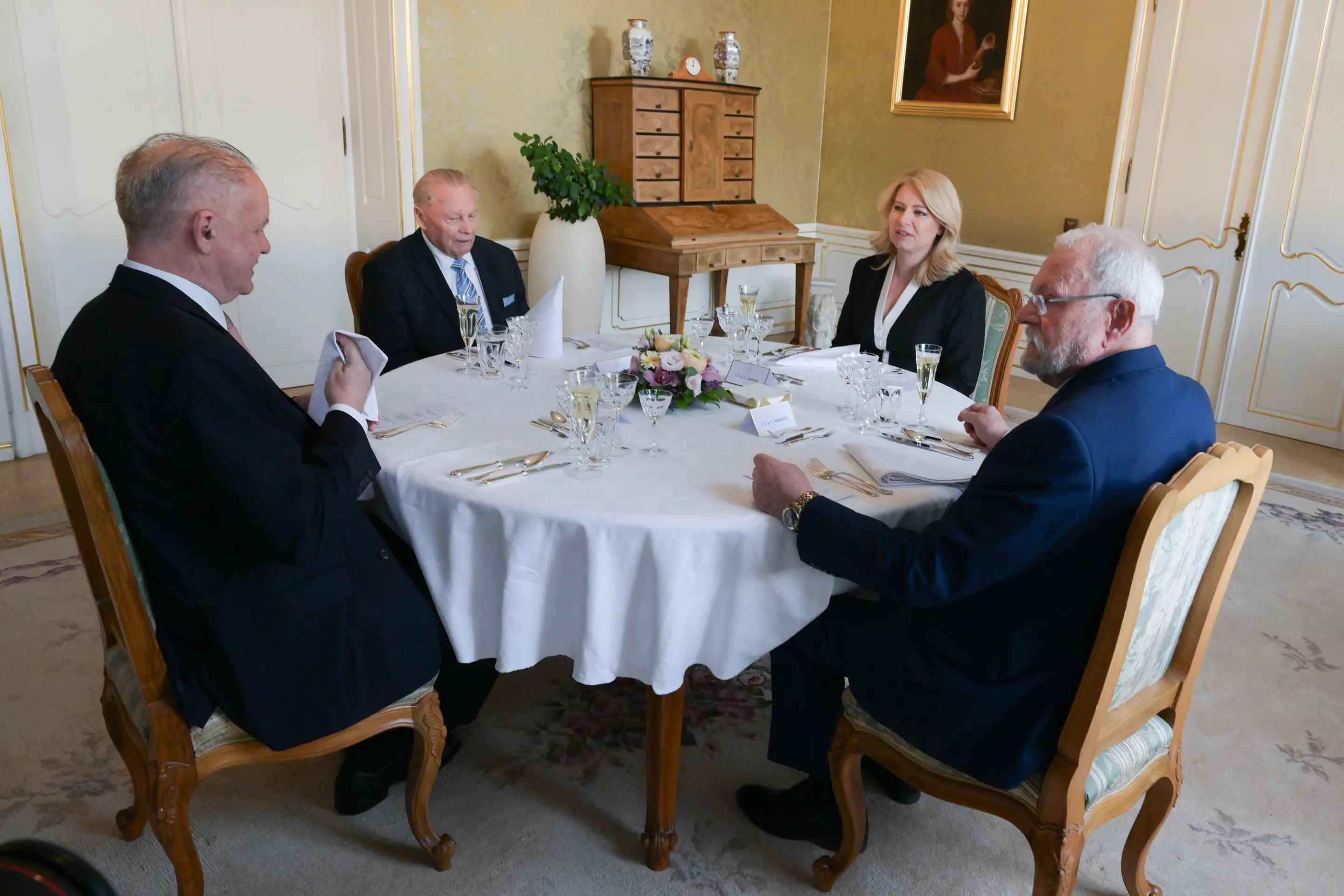 Obed v prezidentskom paláci.
