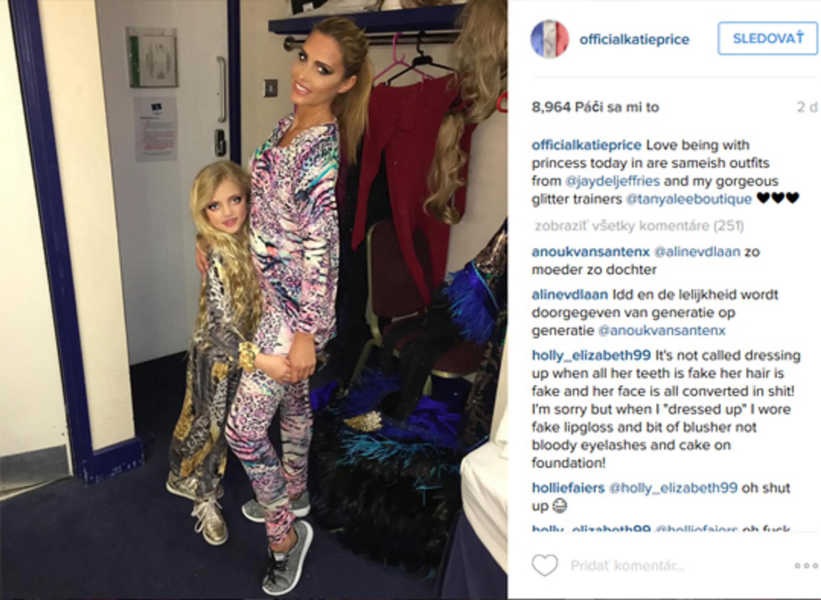 Katie Price s dcérou Princess.