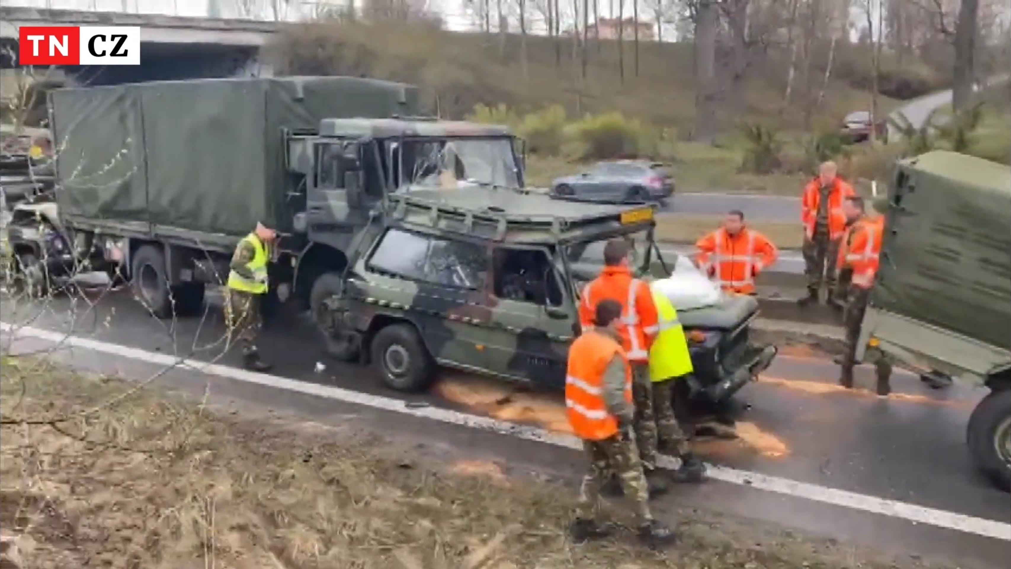 Havária holandského konvoja v Jihlave.