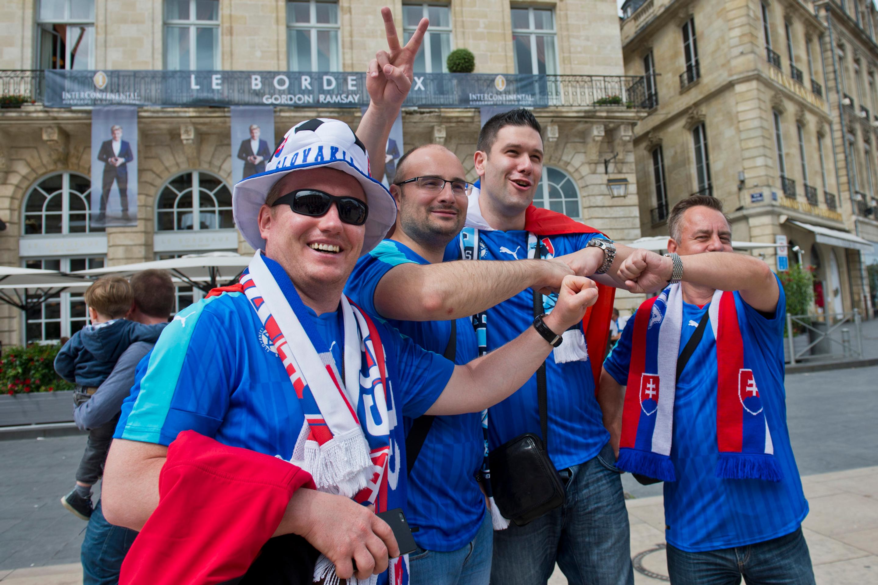 Slovenskí fanúšikovia v Bordeaux