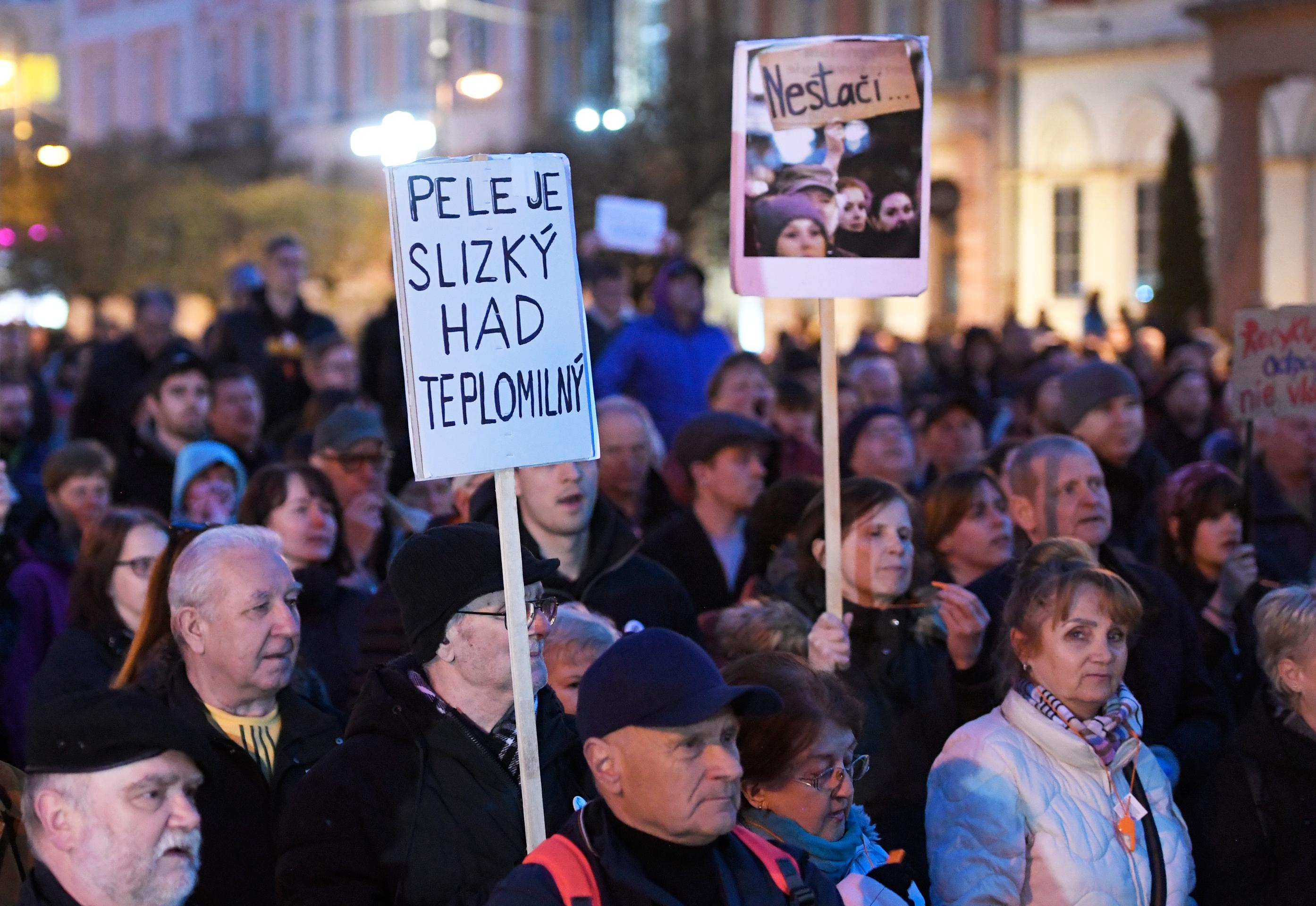 Protest v Košiciach.