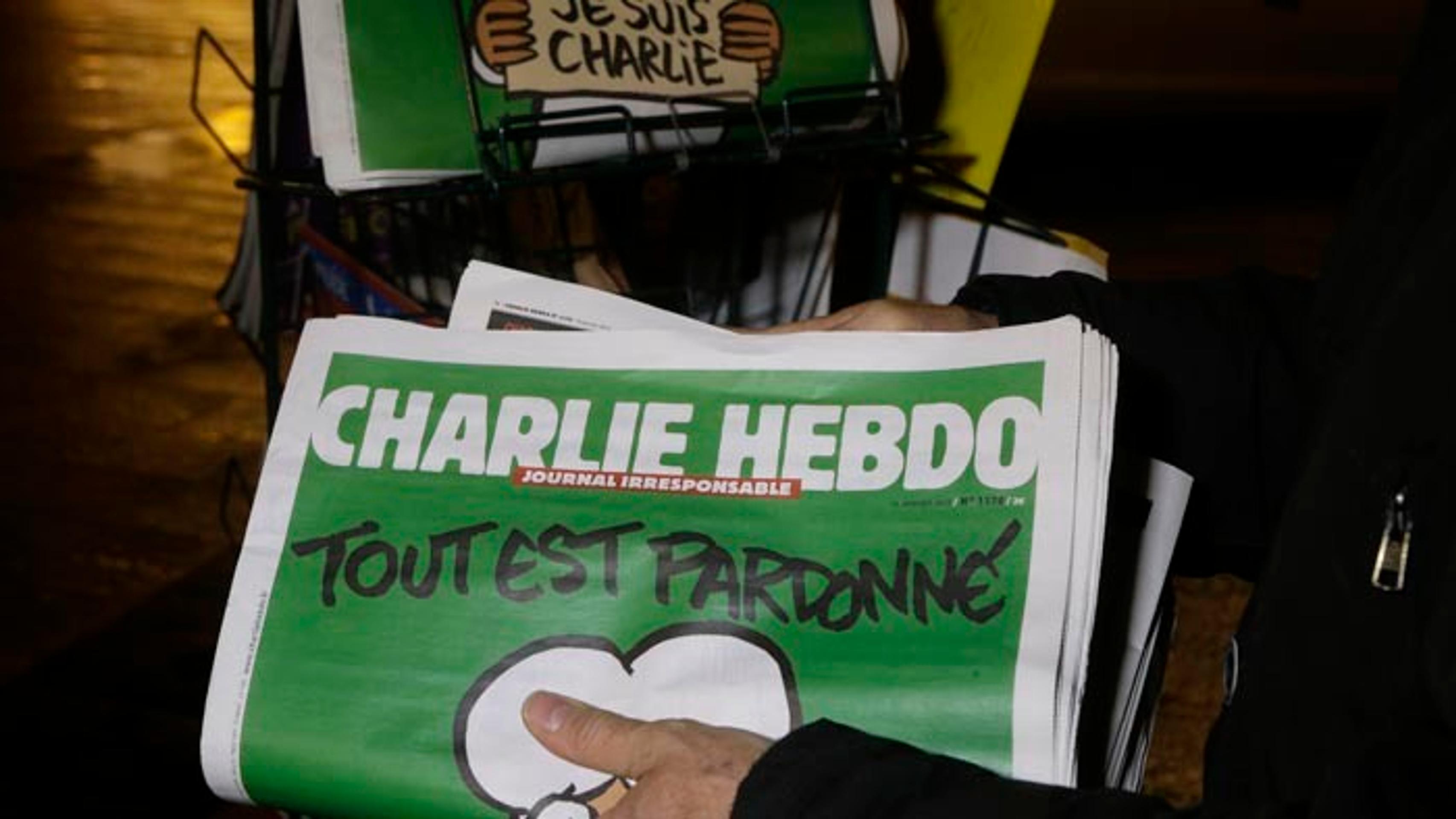 Satirický týždenník Charlie Hebdo.