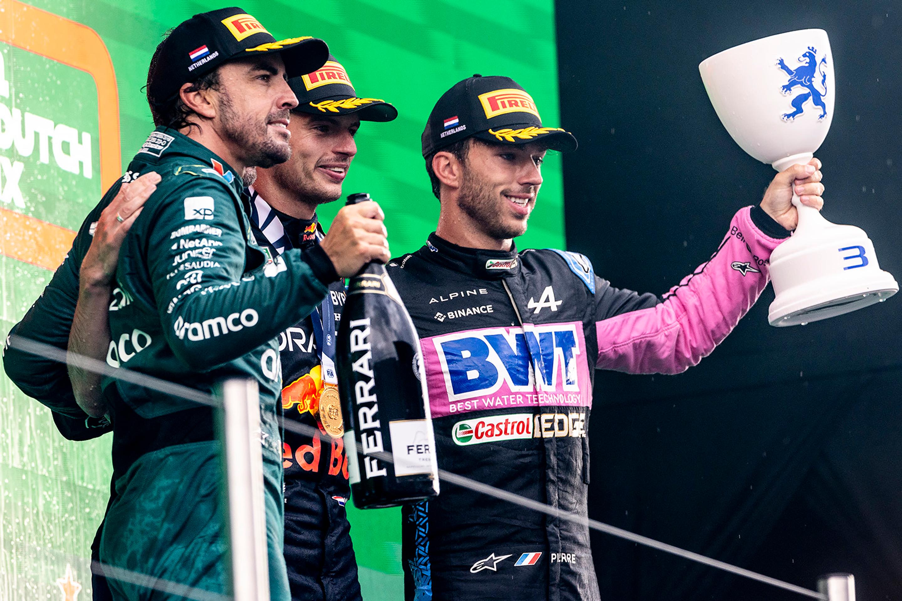 Pódium víťazov na VC Holandska.
