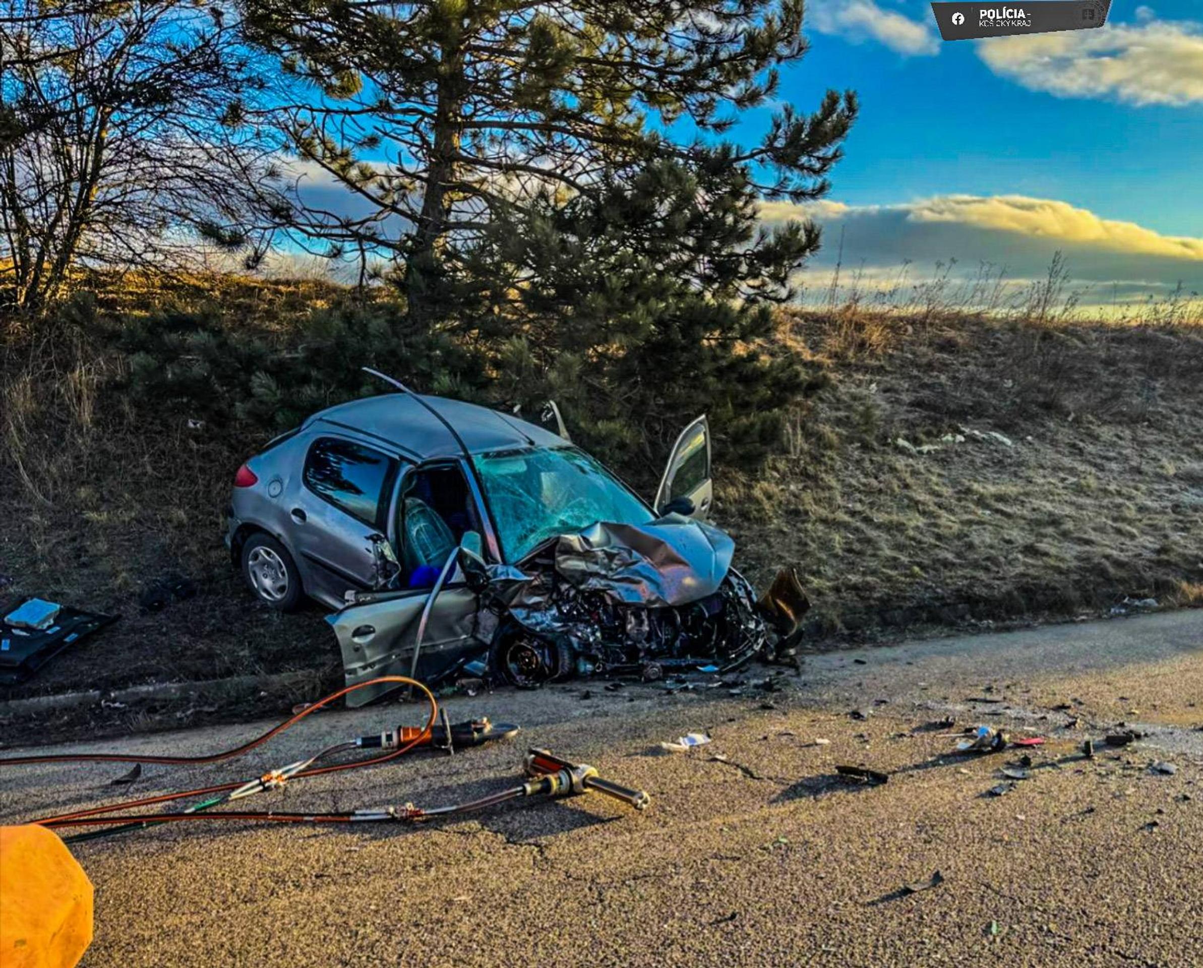 Nehoda za Spišskou Novou Vsou.