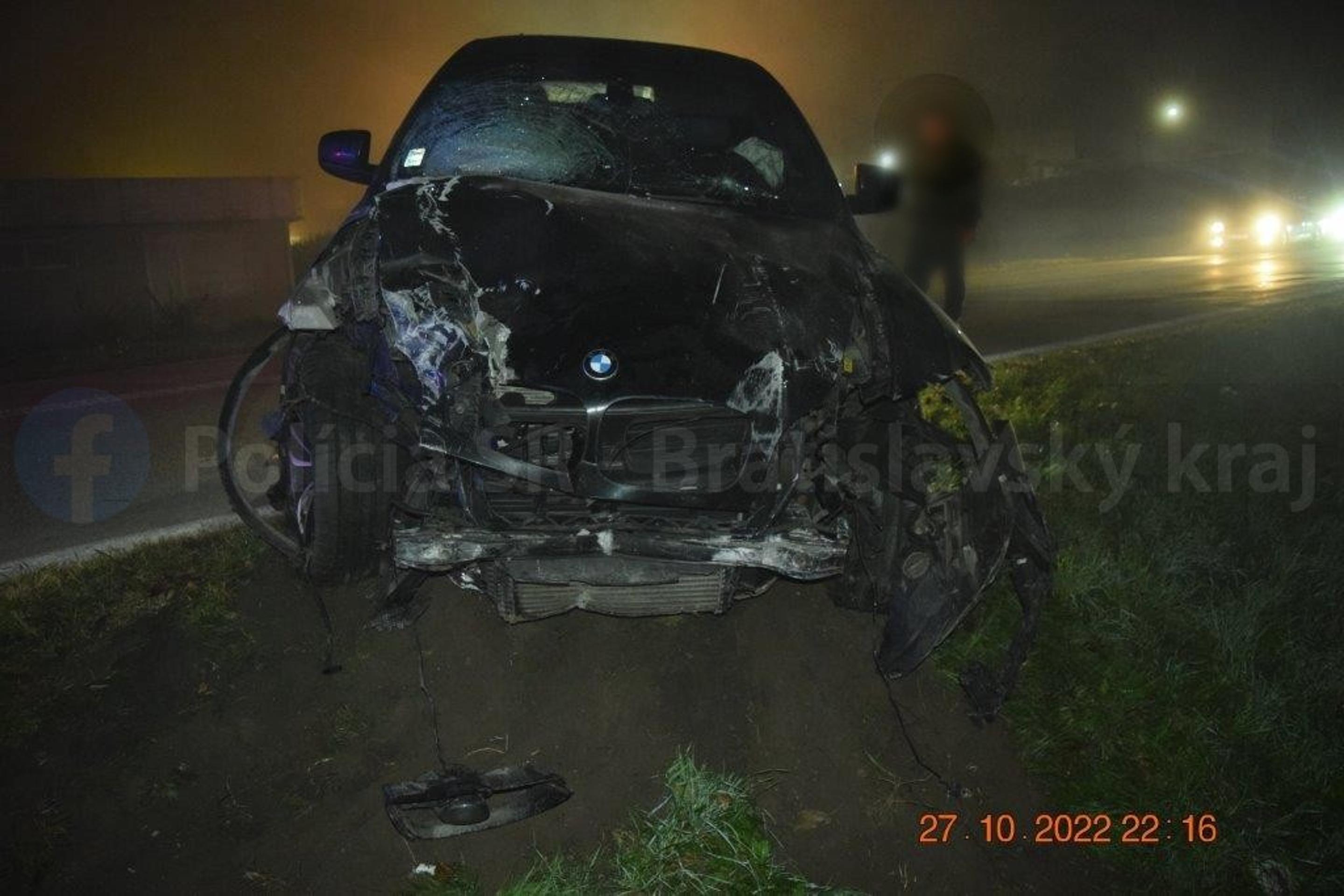 Fotografia z miesta nehody.