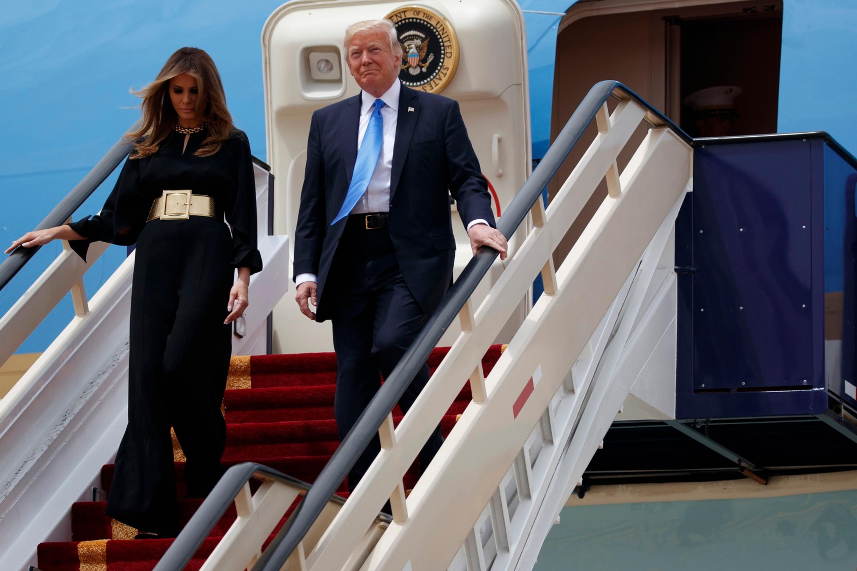 Donald Trump s manželkou na návšteve v Saudskej Arábii
