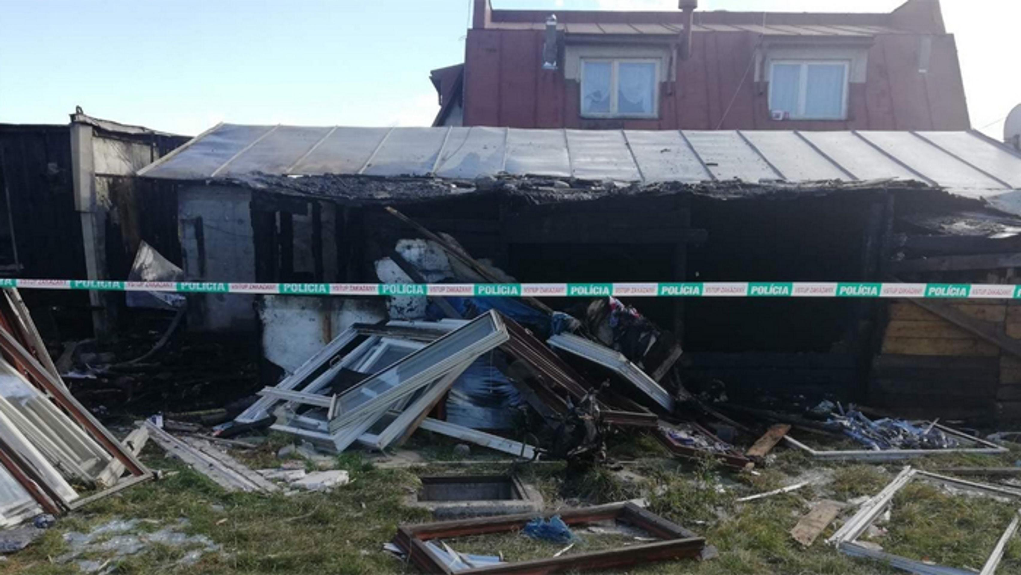 Požiar stavby v osade v Liptovskom Mikuláši.