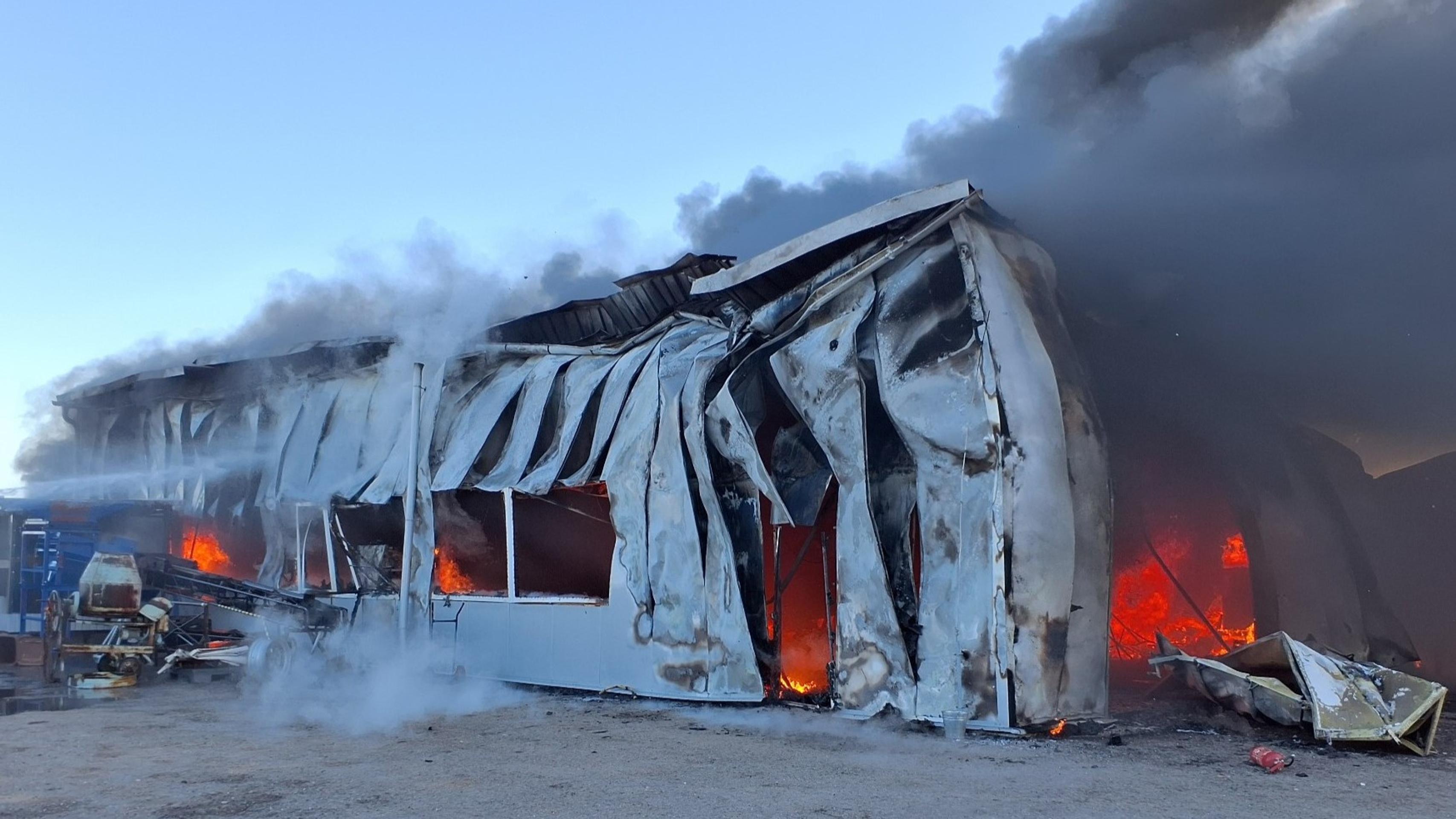 Požiar v Golianove.