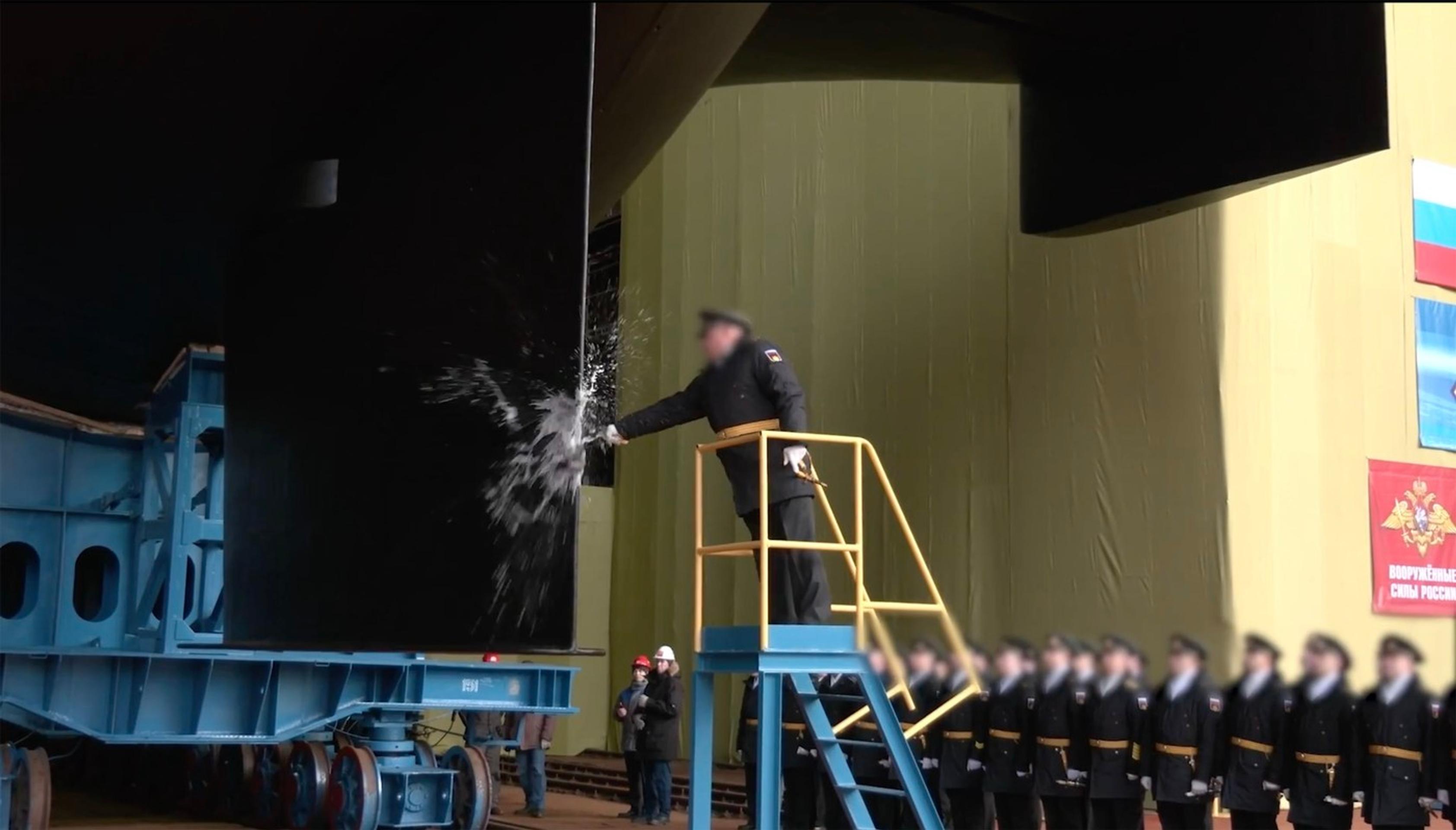 Rusko spustilo na vodu novú jadrovú ponorku Chabarovsk.