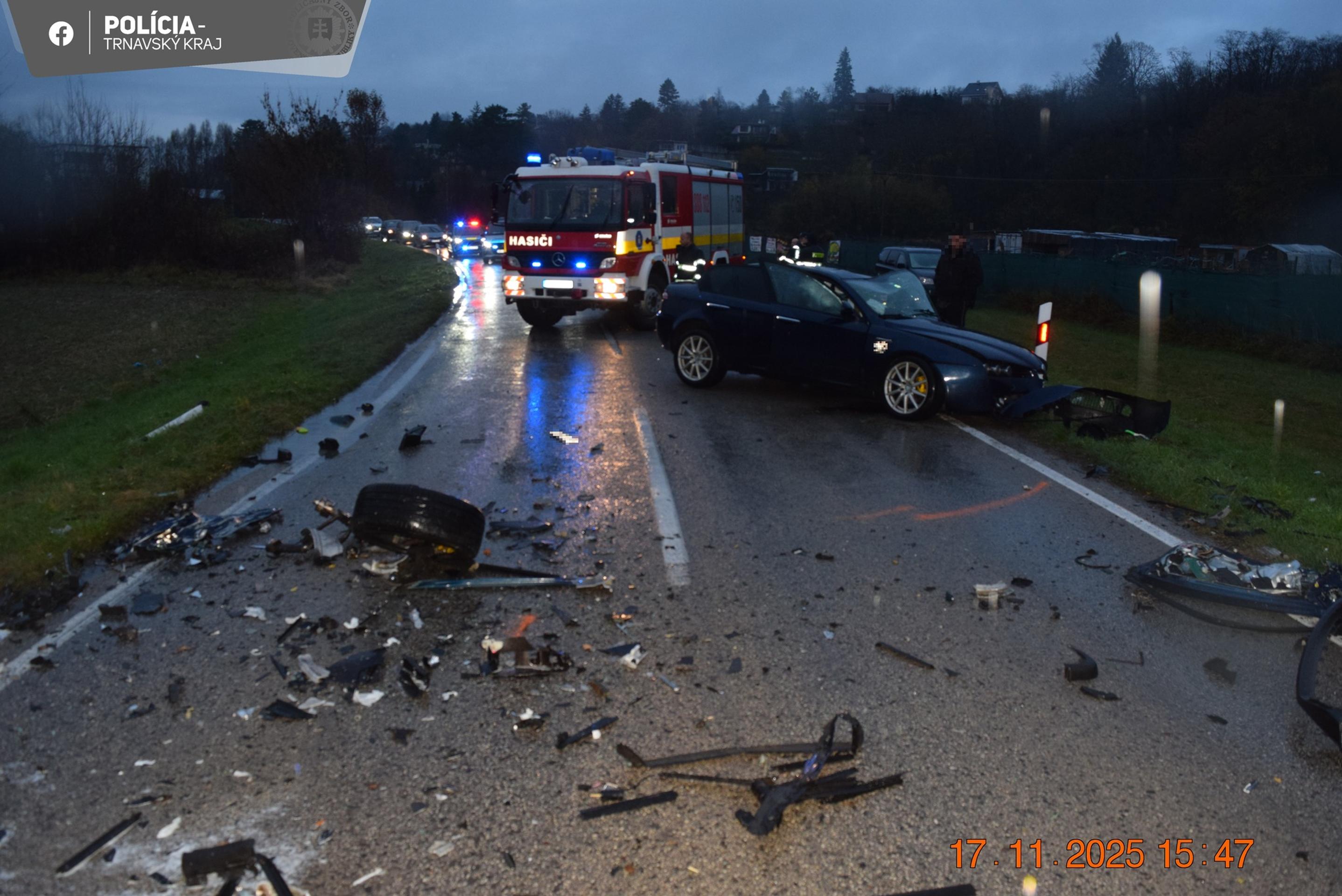 Nehoda medzi obcami Ratnovce a Banka