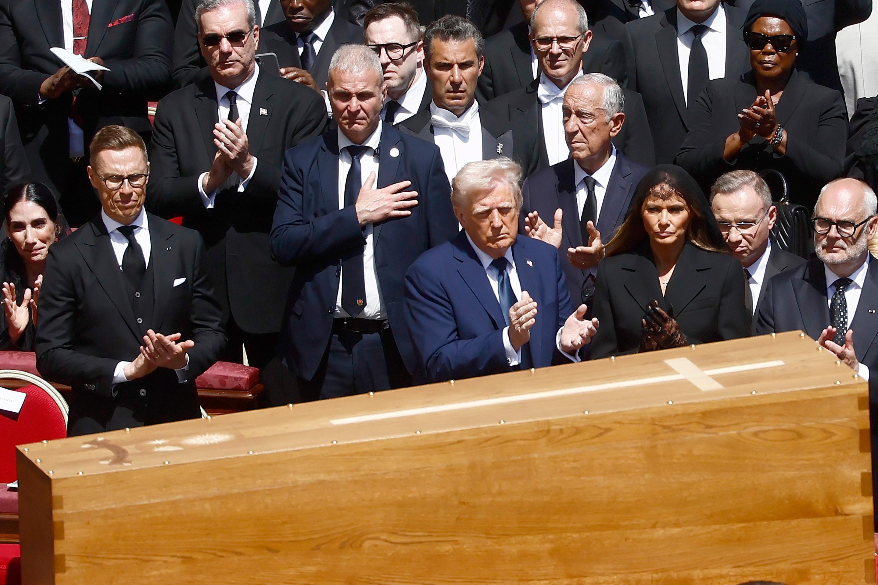 Donald Trump na pohrebe pápeža Františka 