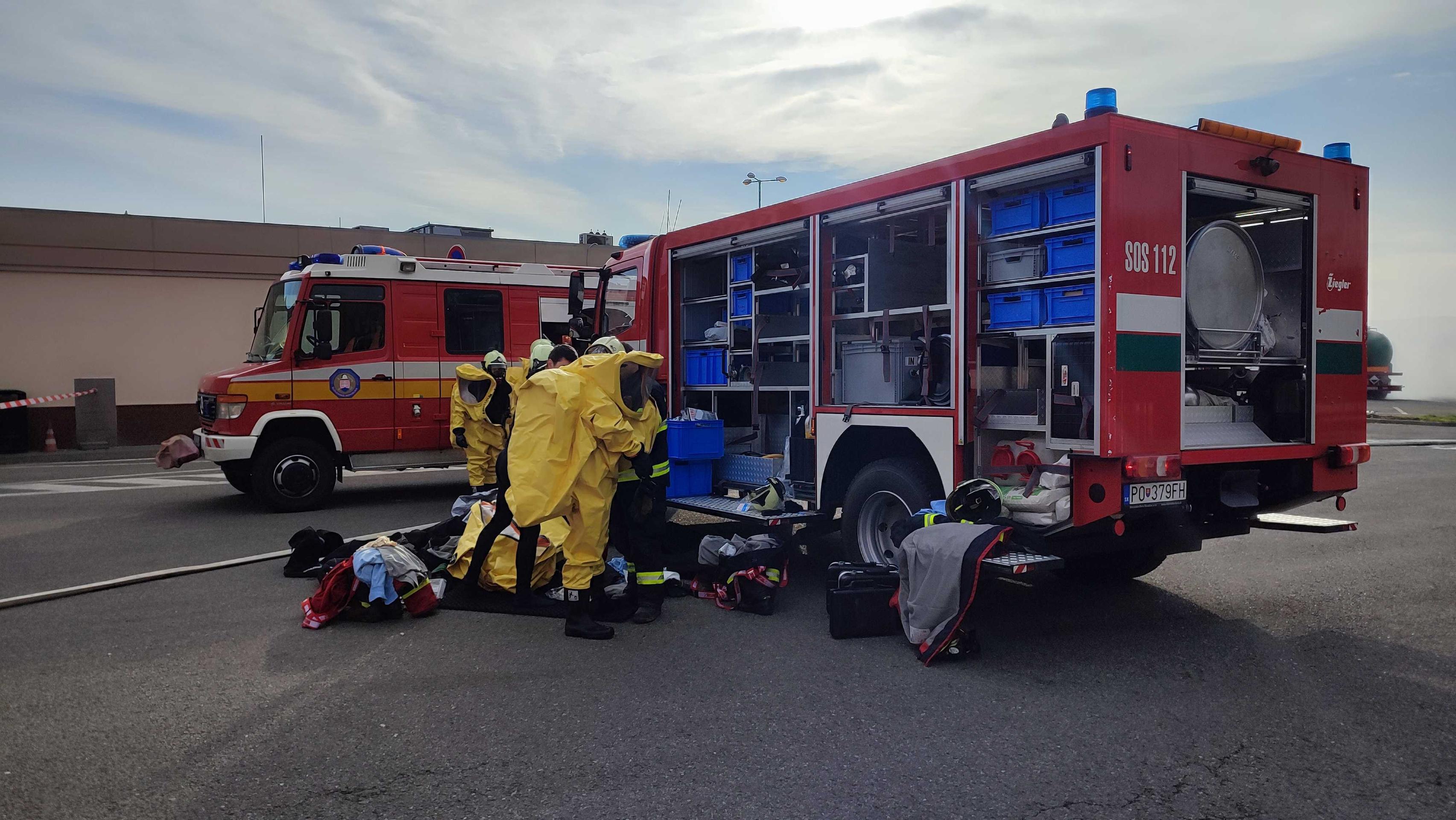 Zásah v skafandroch.