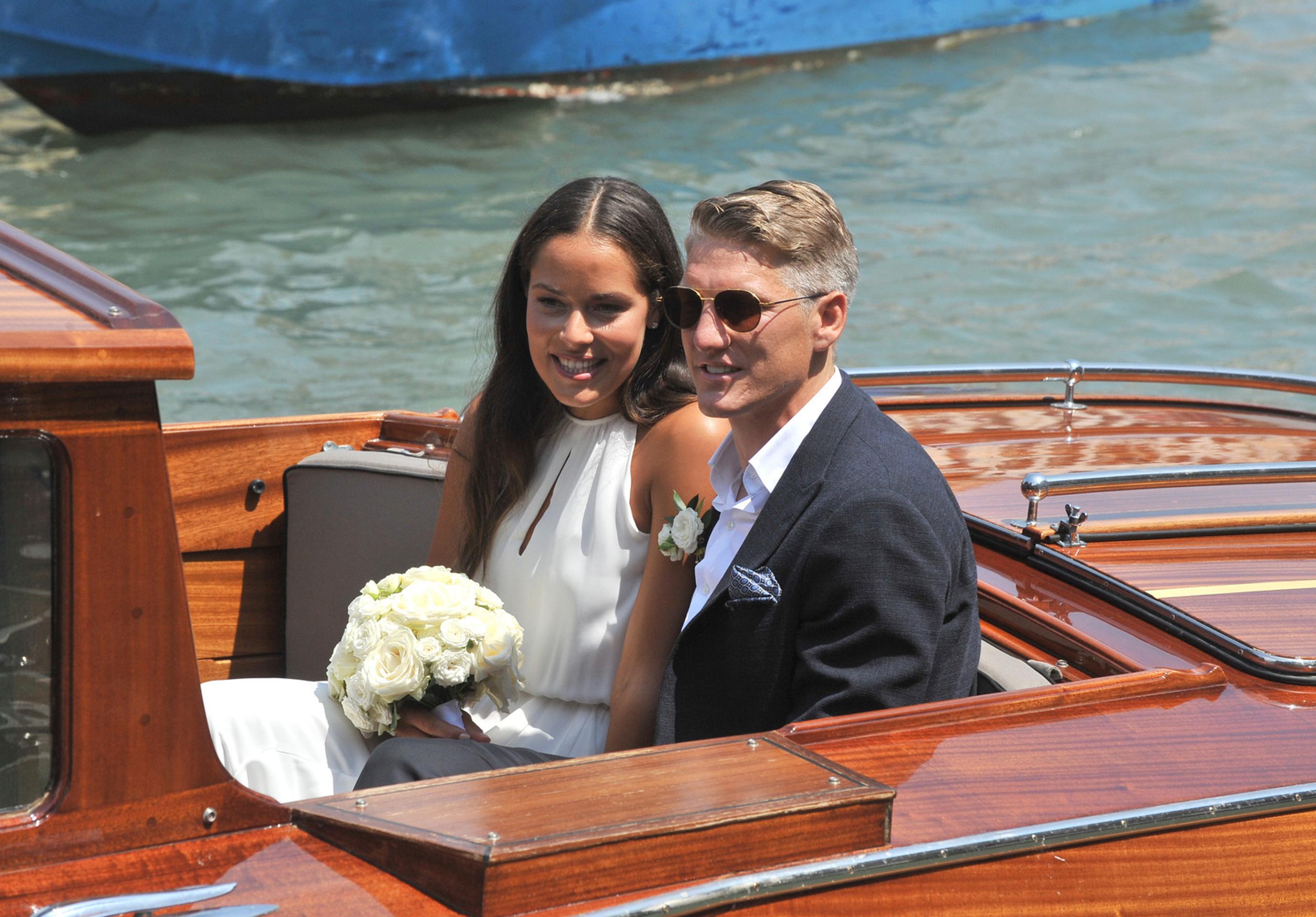 Ana Ivanovic a Bastian Schweinsteiger.