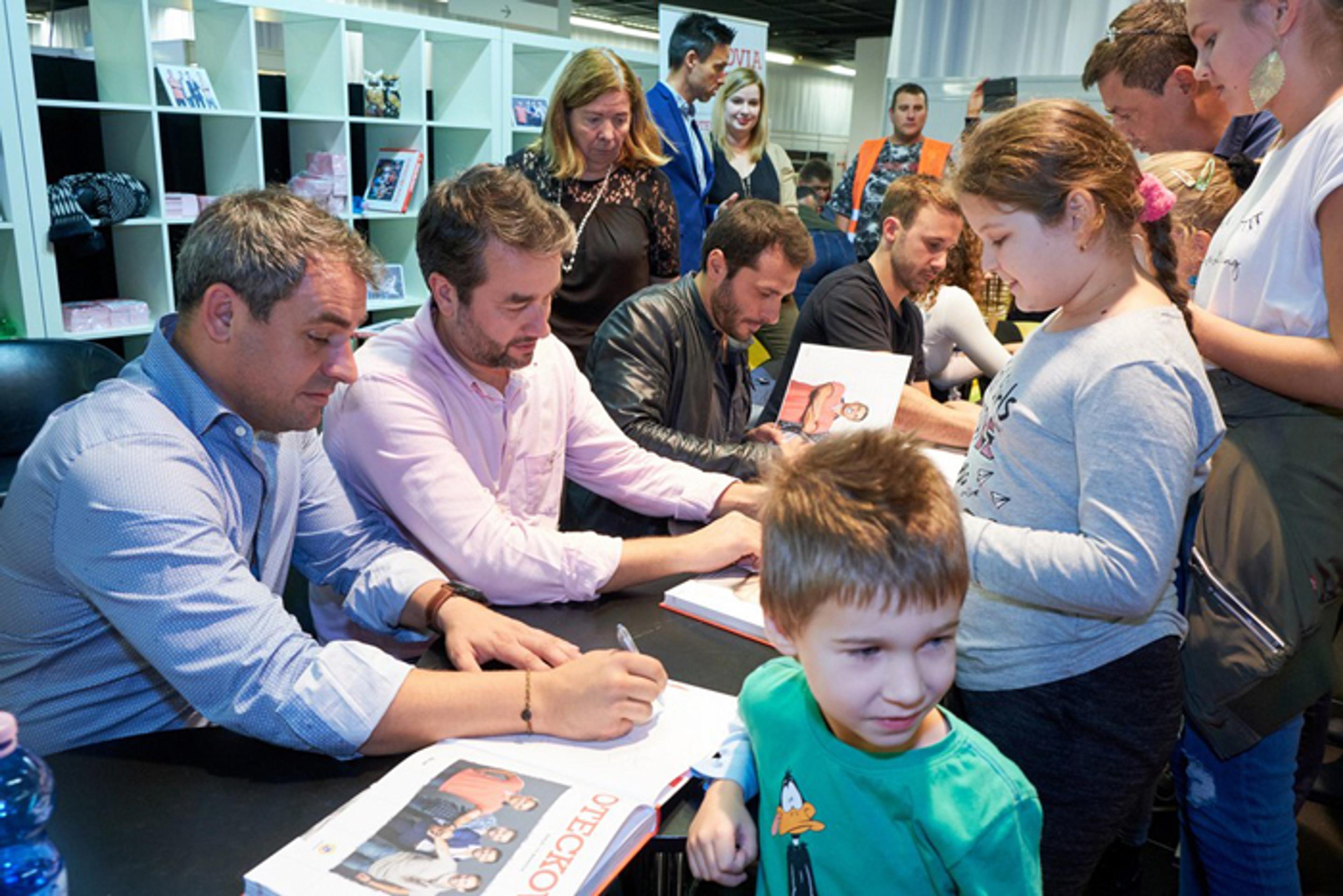 Oteckovia - Filip Tůma, Vladimír Kobielsky, Branislav Deák a Marek Fašiang.