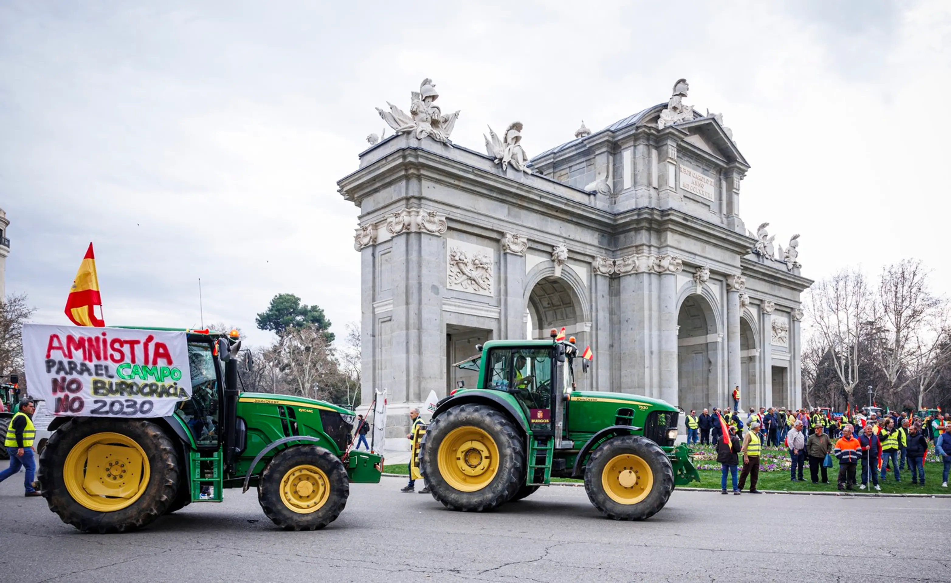Farmári v Madride.