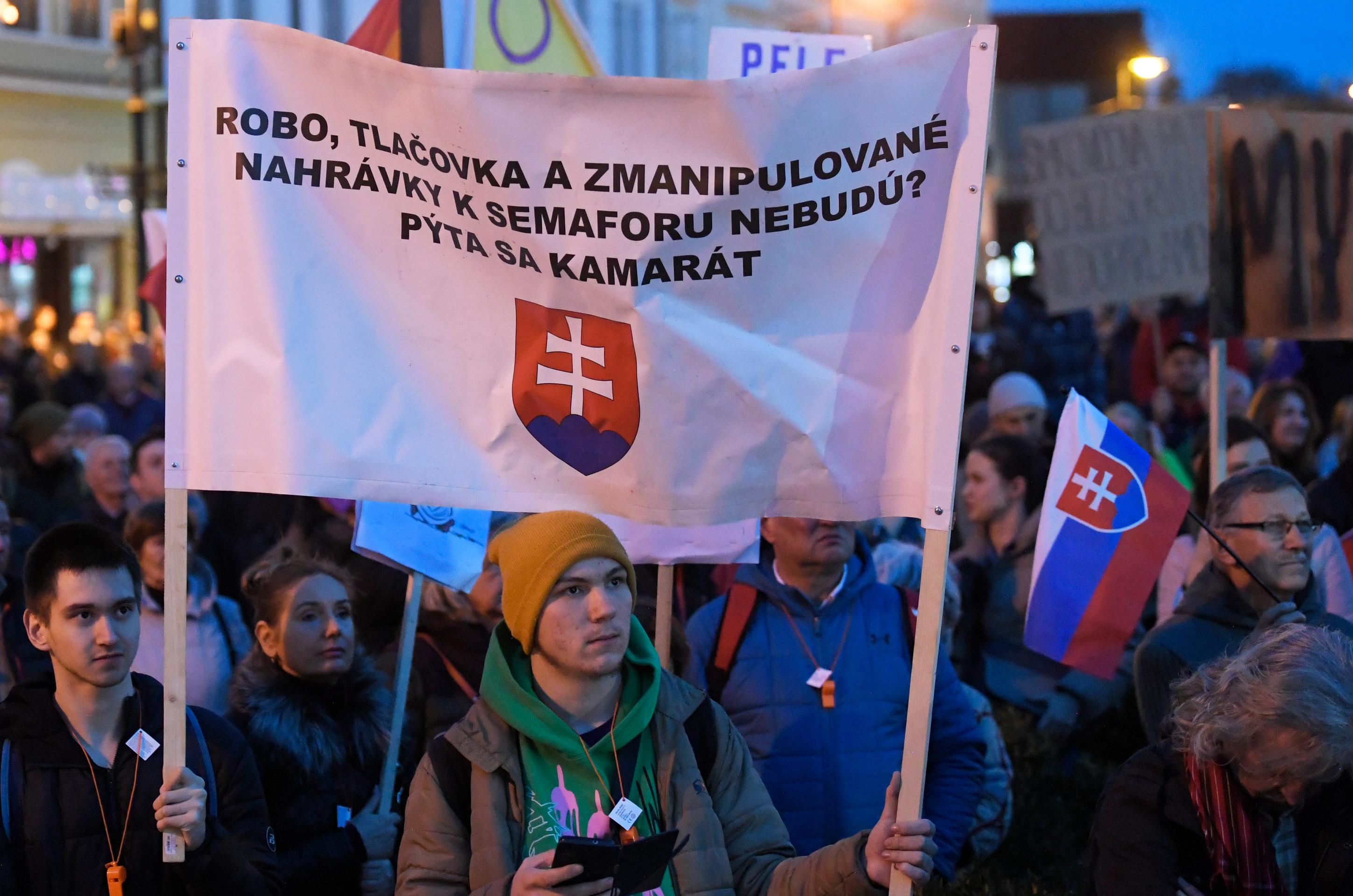 Protest v Košiciach.