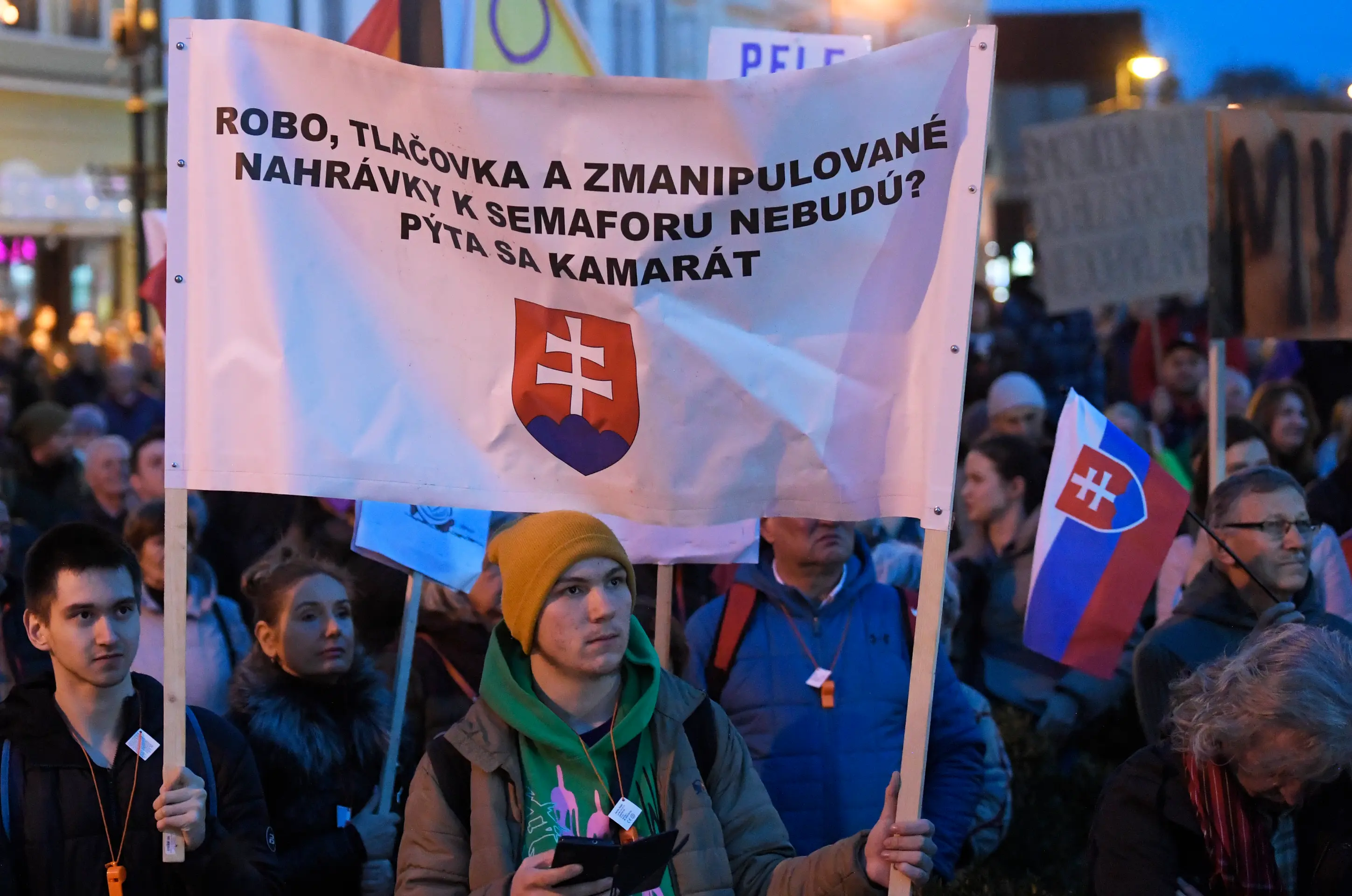 Protest v Košiciach.