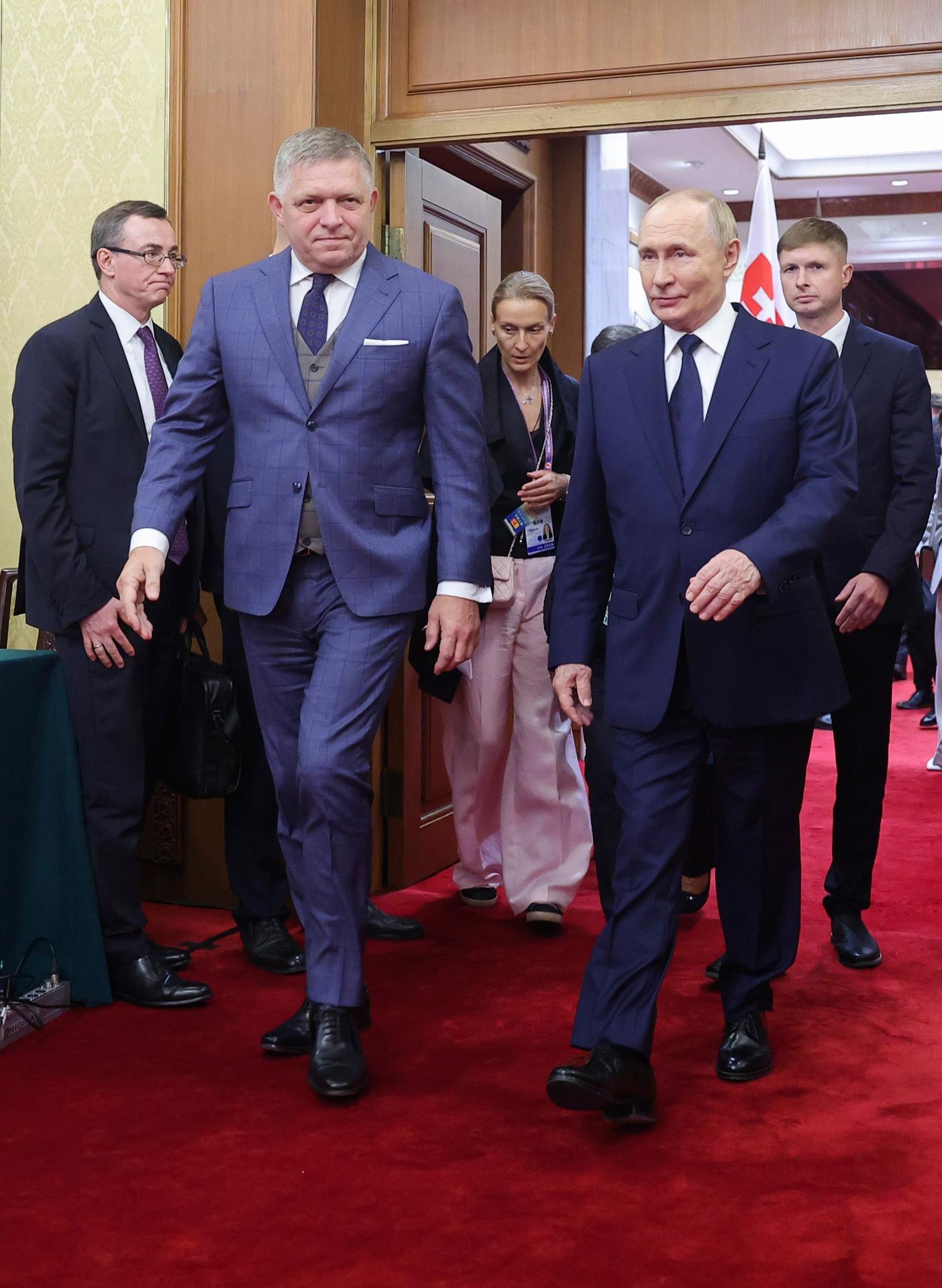 Robert Fico sa stretol s Vladimirom Putinom