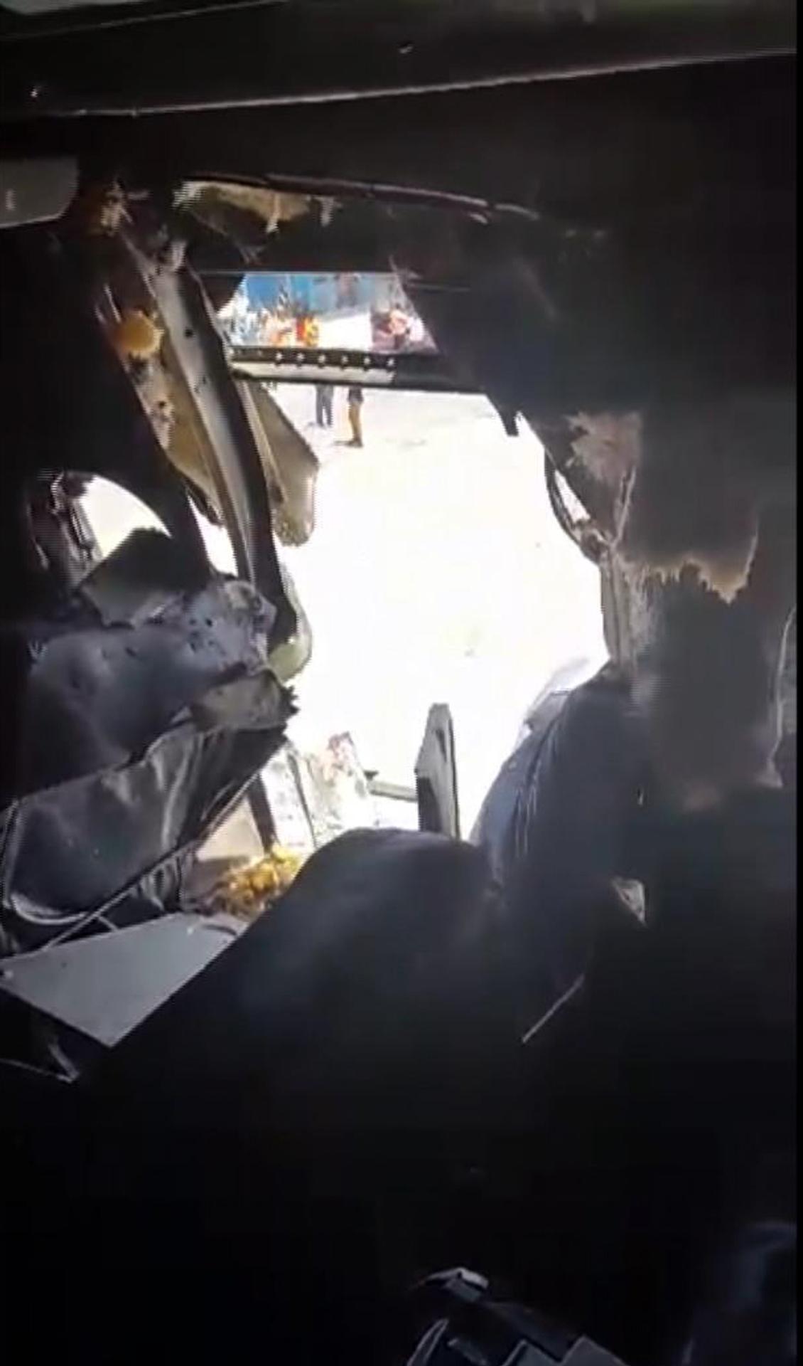 Explózia prinútila lietadlo pristáť v Mogadiše.