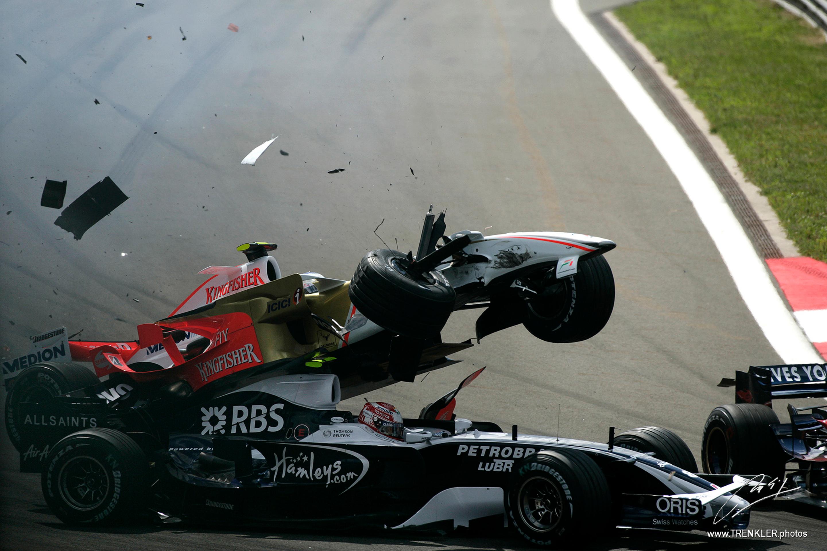 Giancarlo Fisichella a Kazuki Nakajima VC Turecka 2008