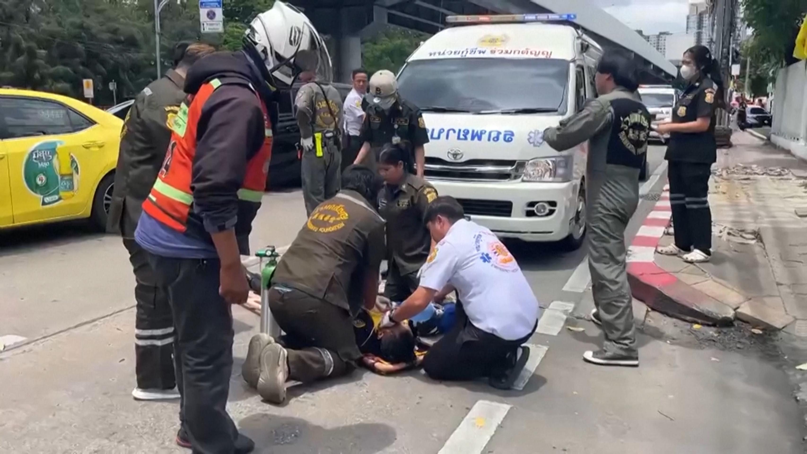 Streľba na trhovisku v Bangkoku