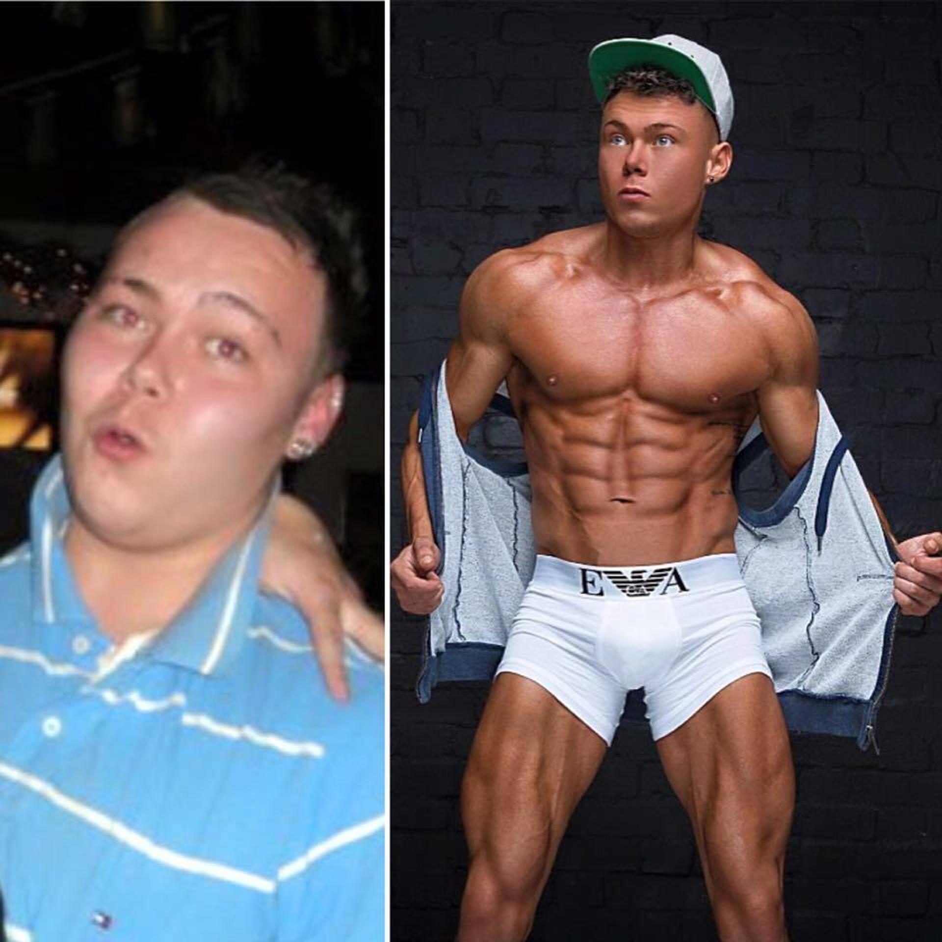 Mike Sullivan predtým a teraz.