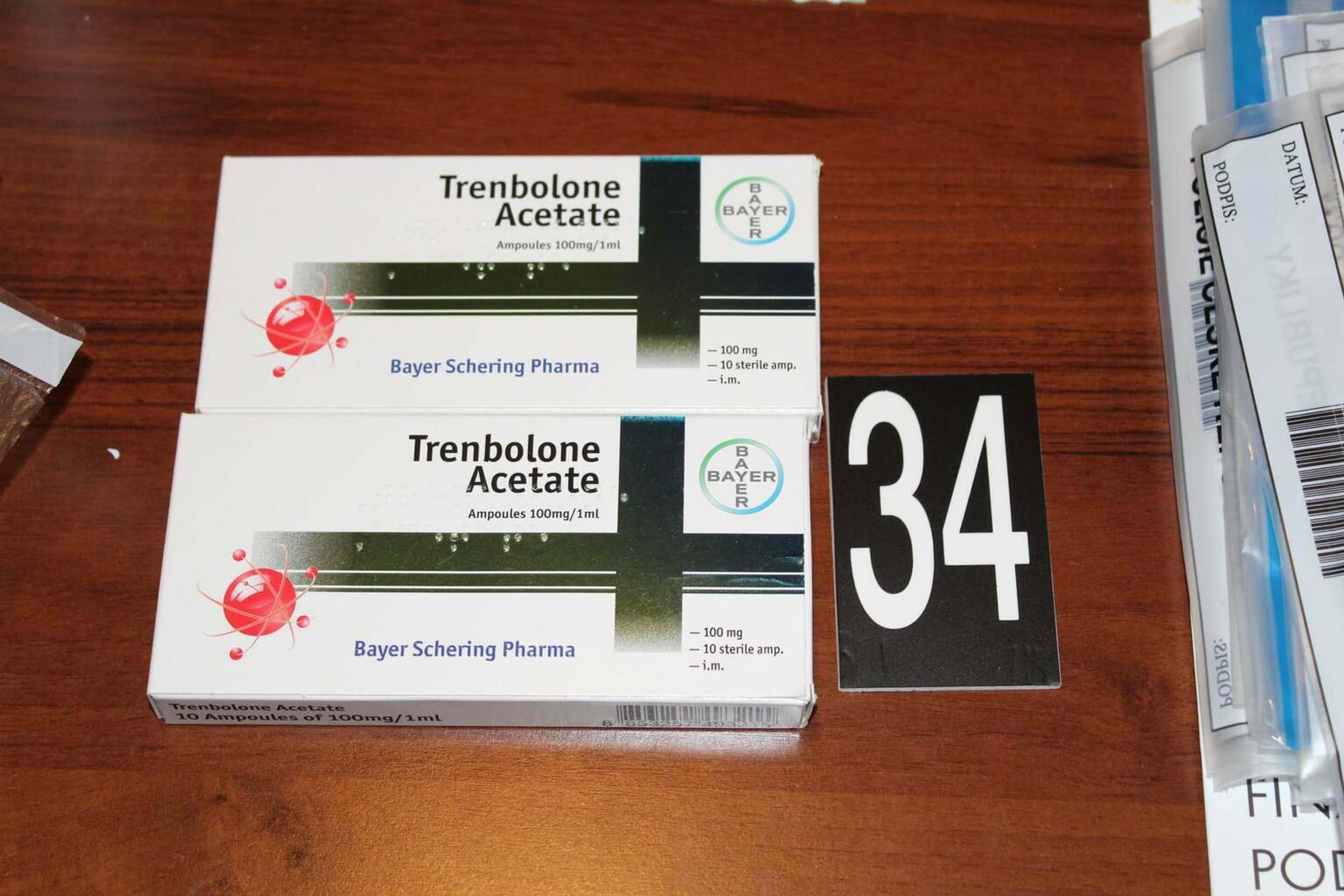 Zadržané zakázané látky.