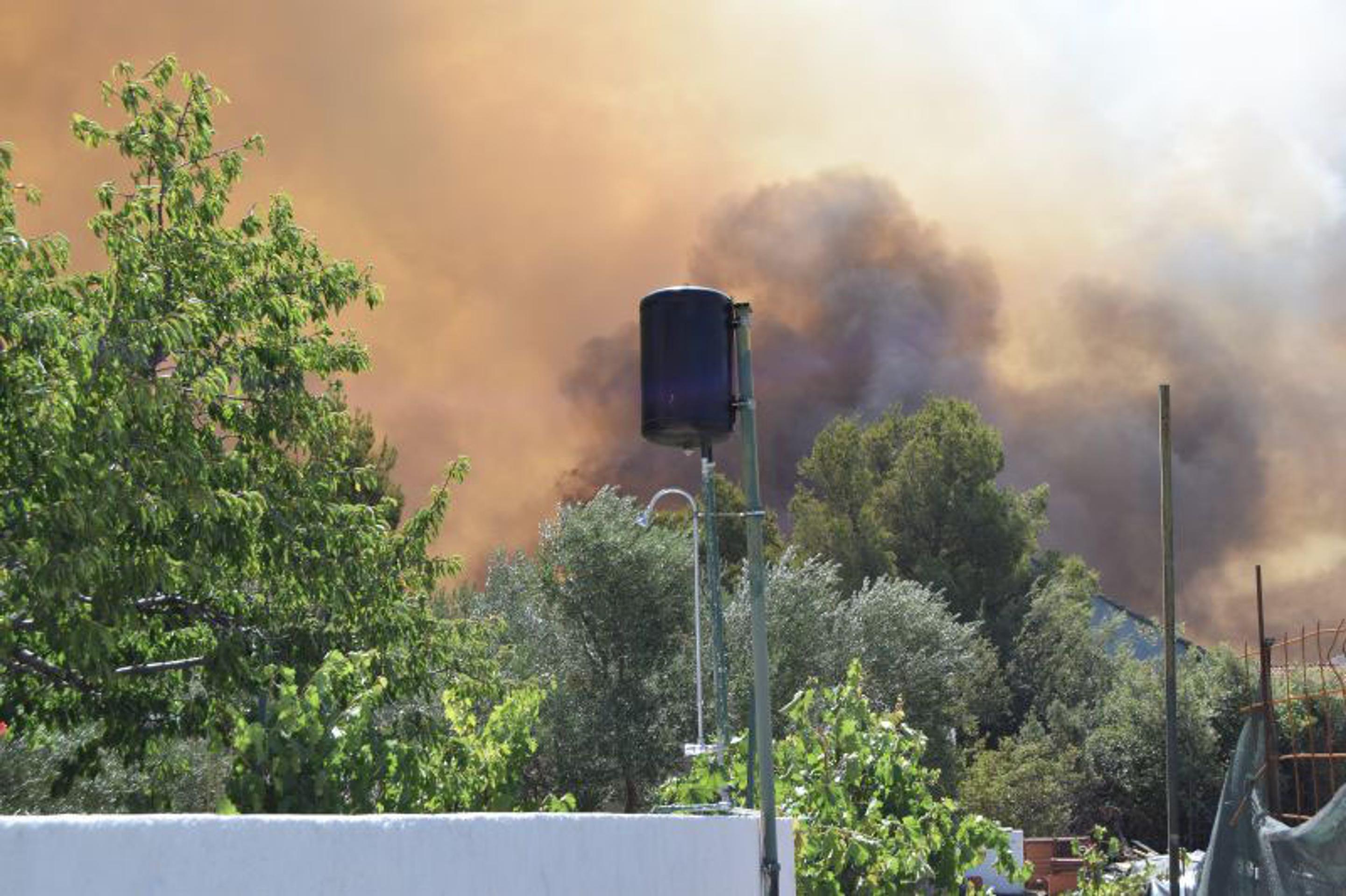 Požiar v chorvátskej Brodarici