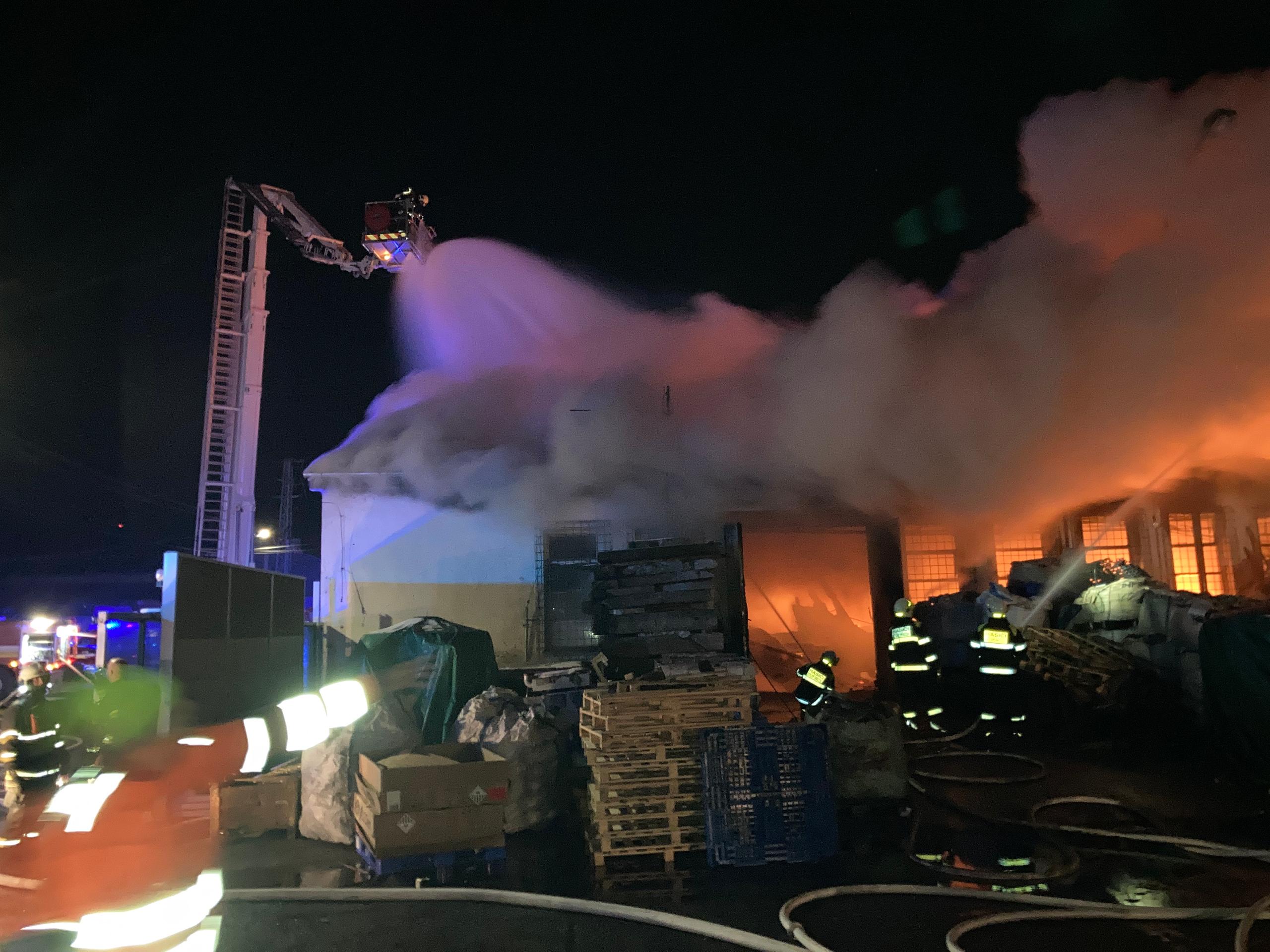 Požiar v Hornom Hričove.