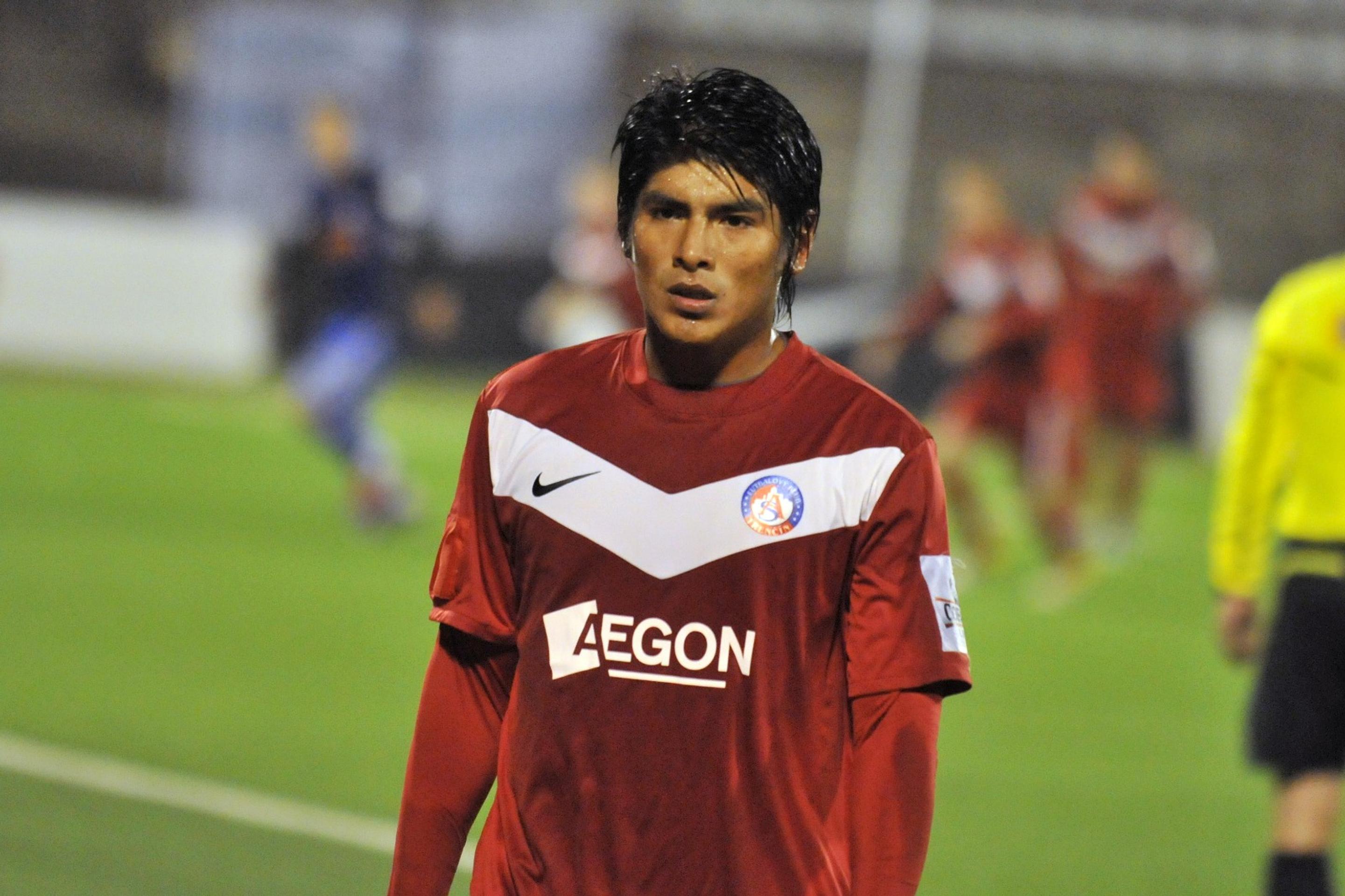 Aldo Baéz po zápase za Trenčín.