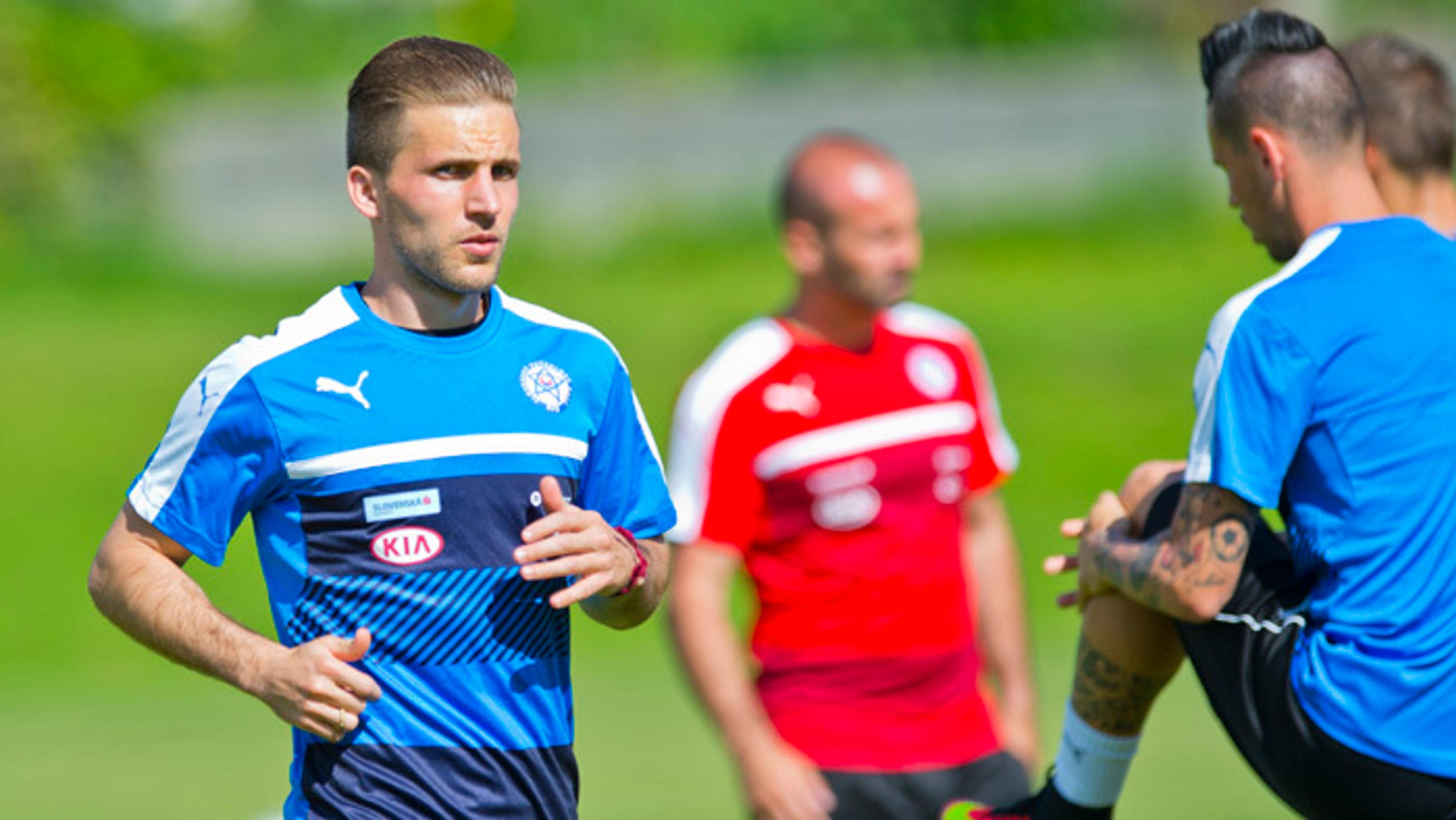 Peter Pekarík na prípravnom kempe v rakúskom Windischgarstene.