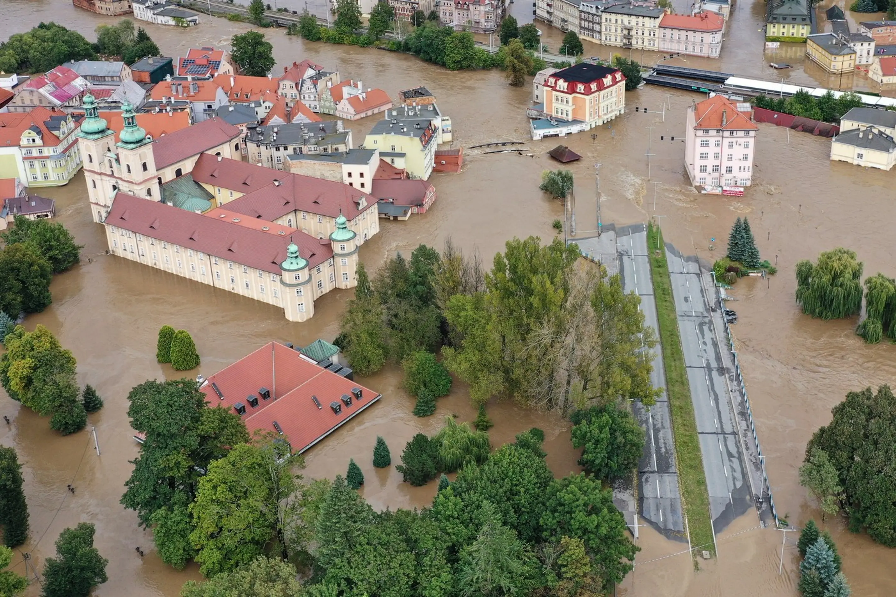 Záplavy v Poľsku.