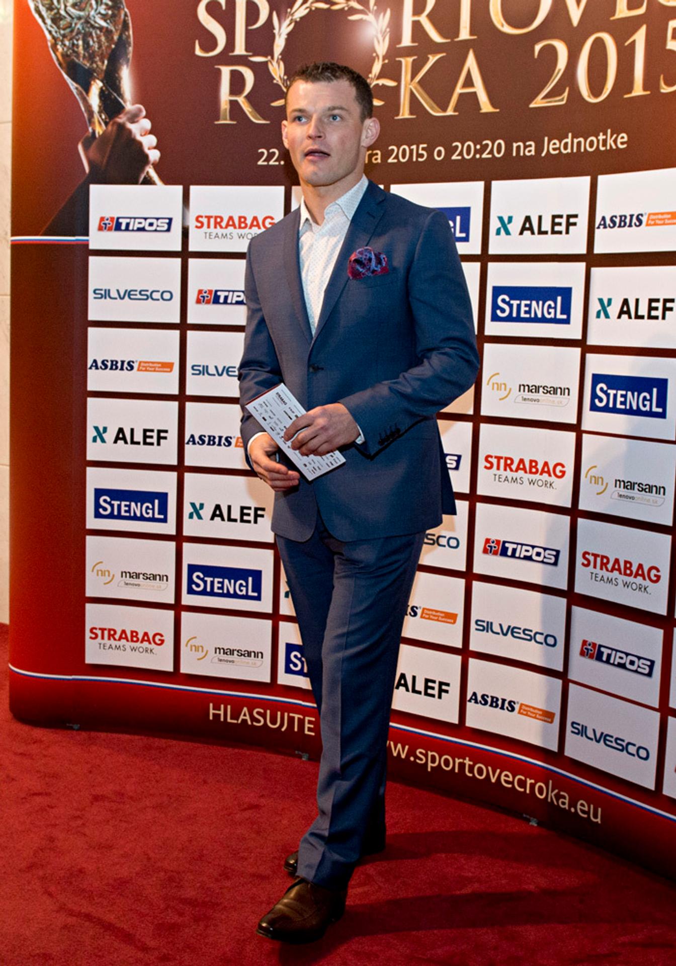 Motocyklový pretekár Štefan Svitko pred vyhlásením ankety Športovec roka.