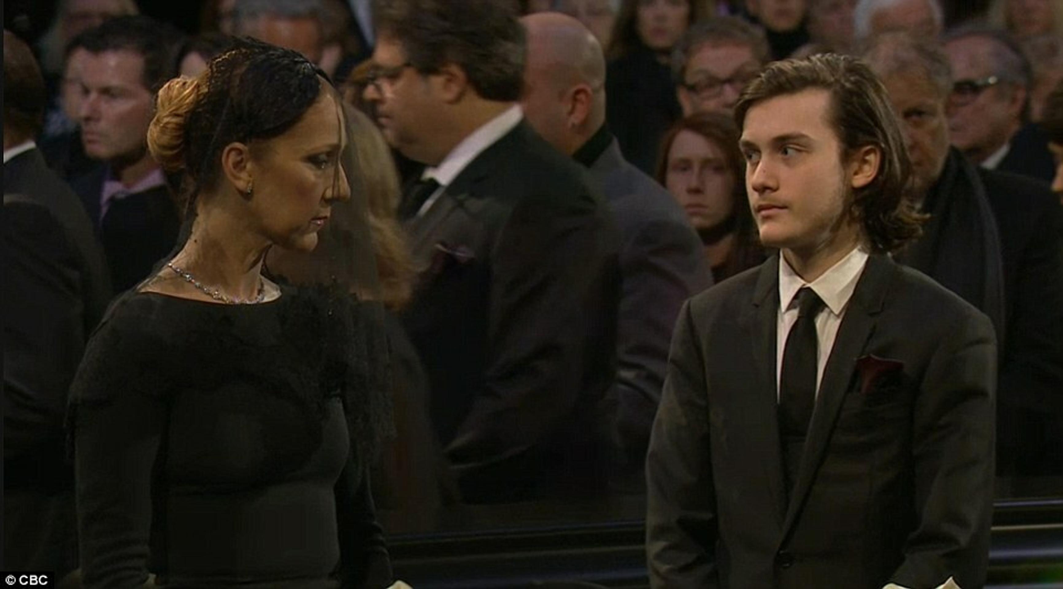 Pohreb manžela Celine Dion