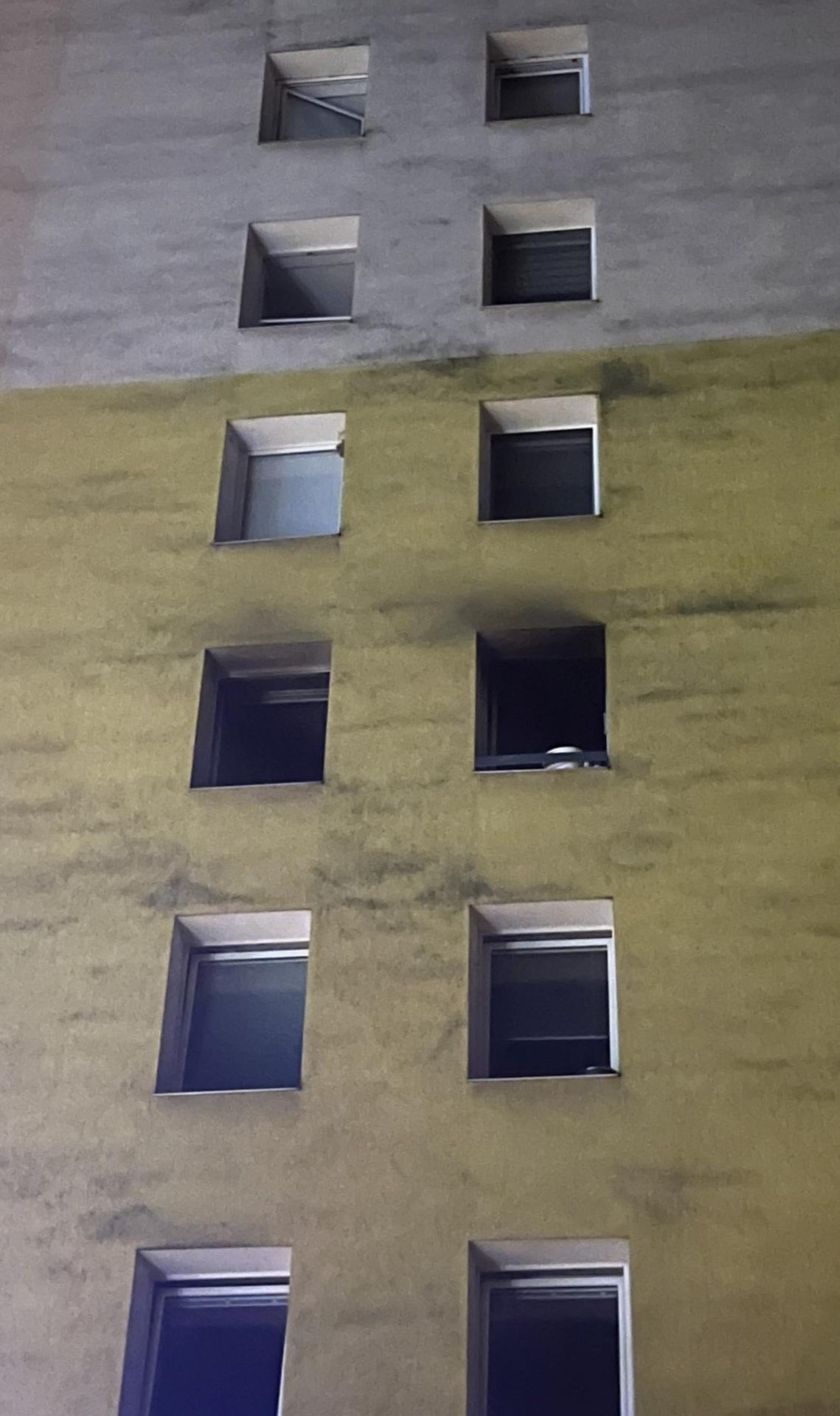 Požiar v košickom paneláku