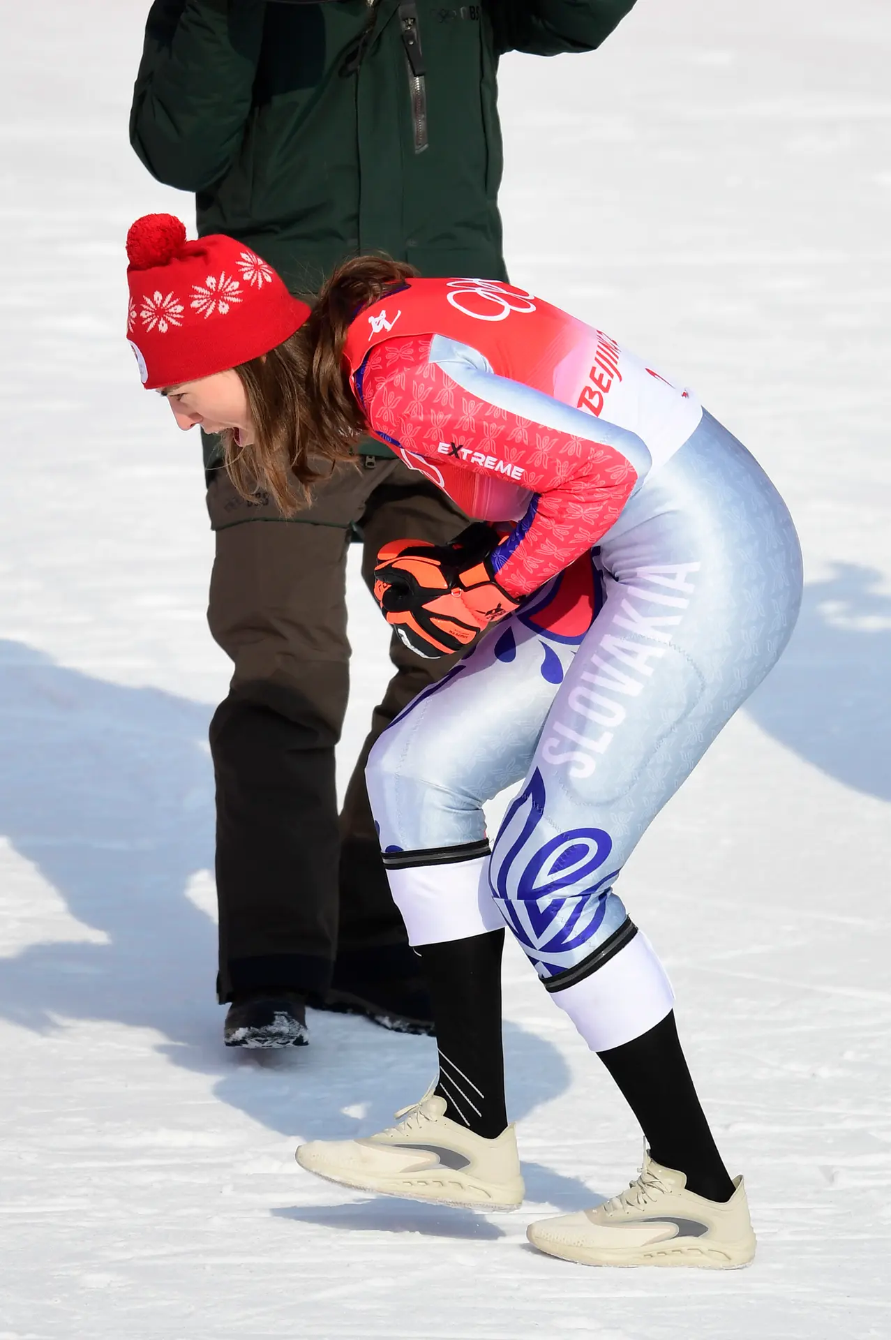 Petra Vlhová jasá po zisku zlatej medaily v slalome na ZOH 2022.