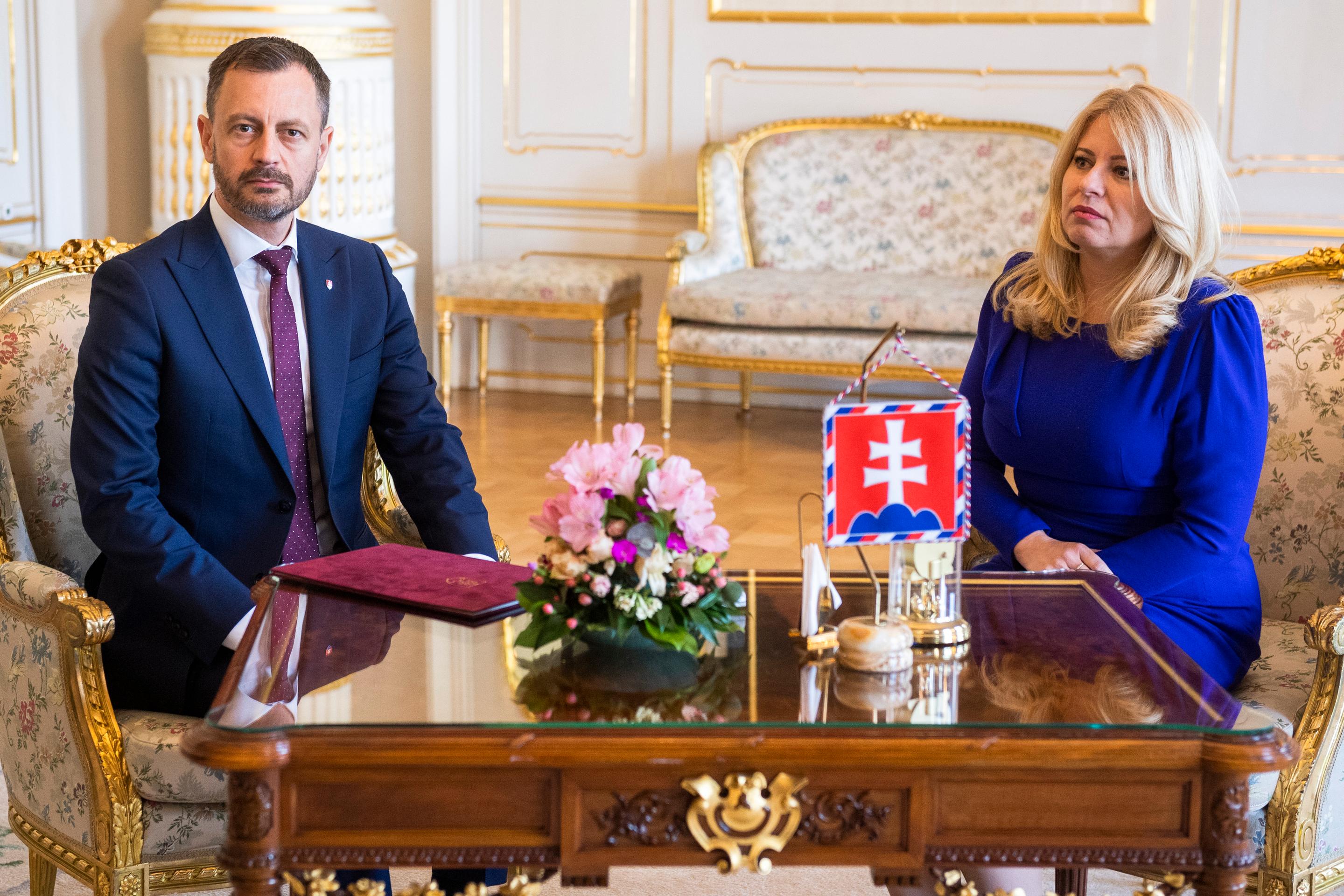 Zuzana Čaputová a Eduard Heger.