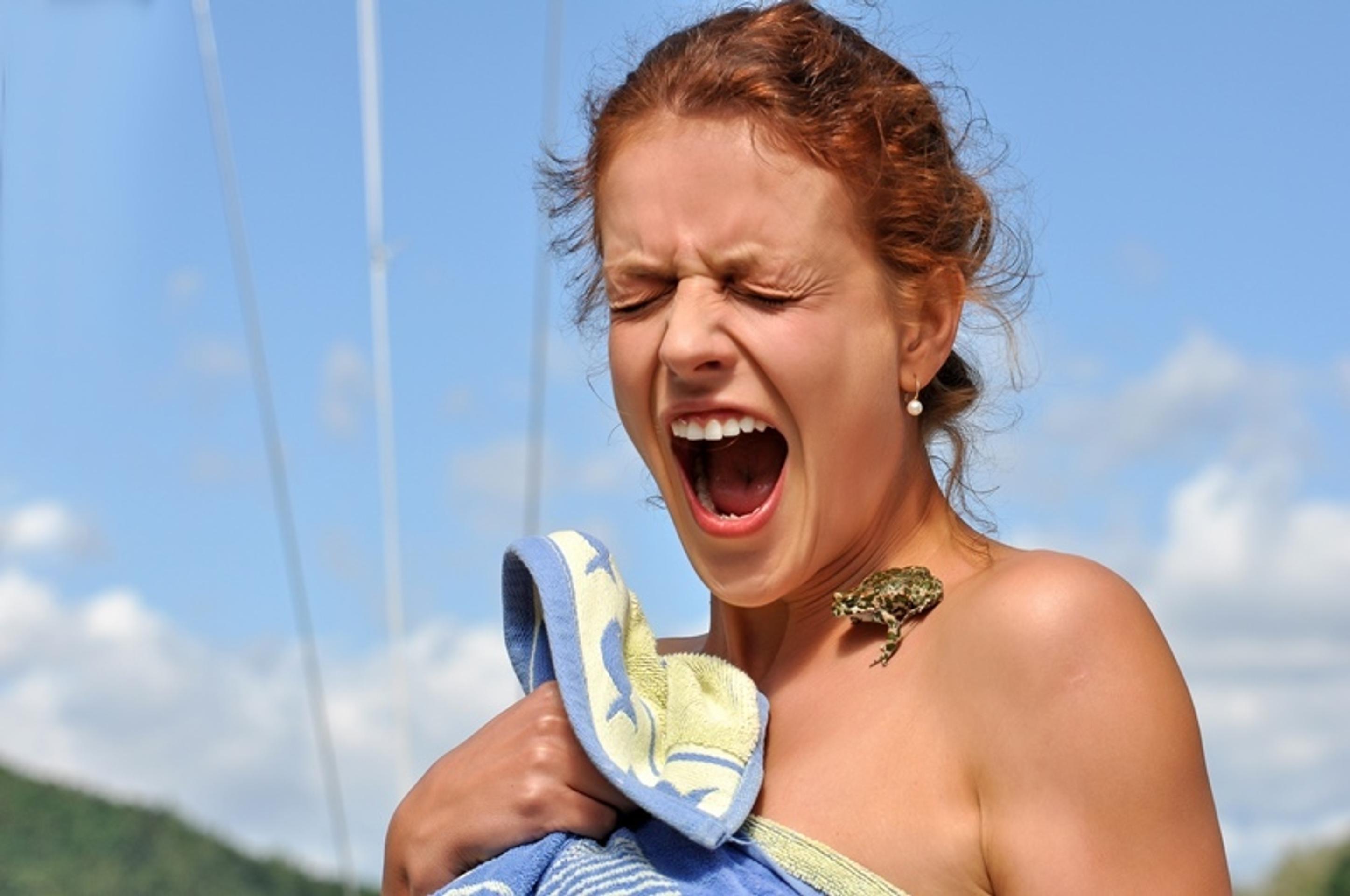 Andrea Kerestešová a skokan zelený