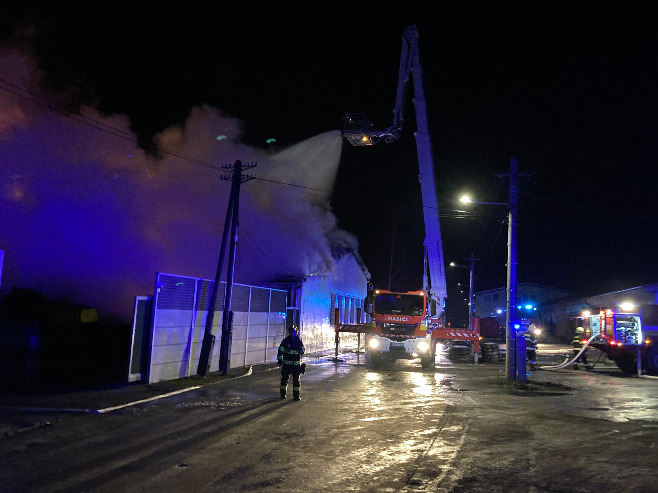 Požiar v Hornom Hričove.