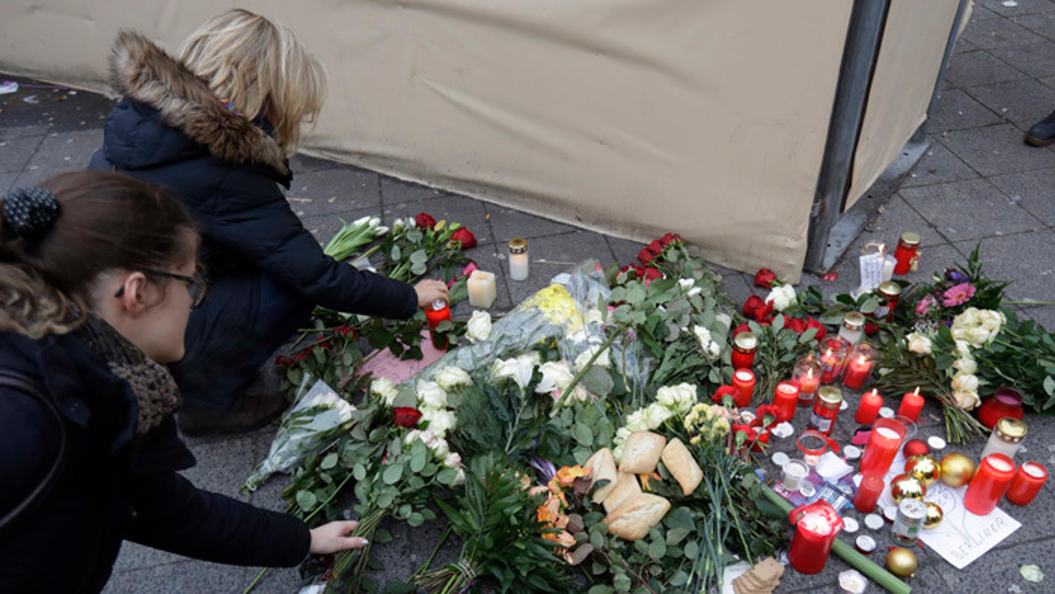 Pietne miesto po útoku kamiónom v Berlíne.